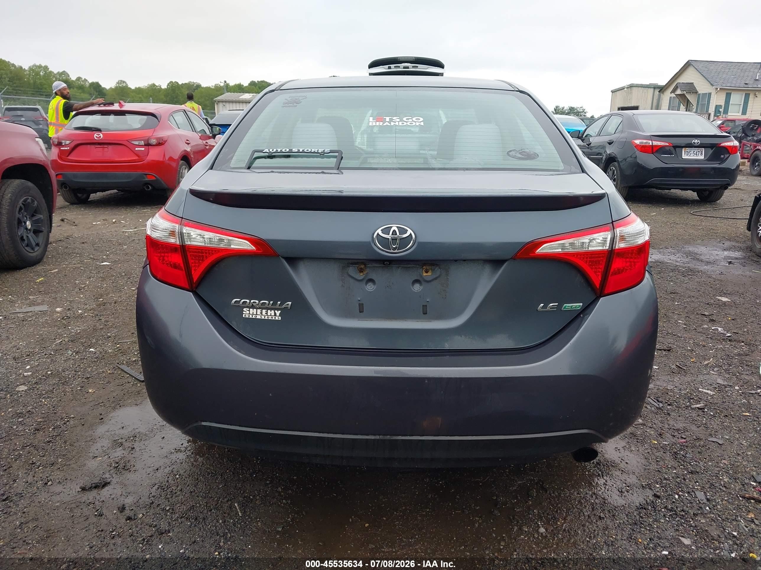 2015 Toyota Corolla Le Eco Green vin: 2T1BPRHEXFC304072