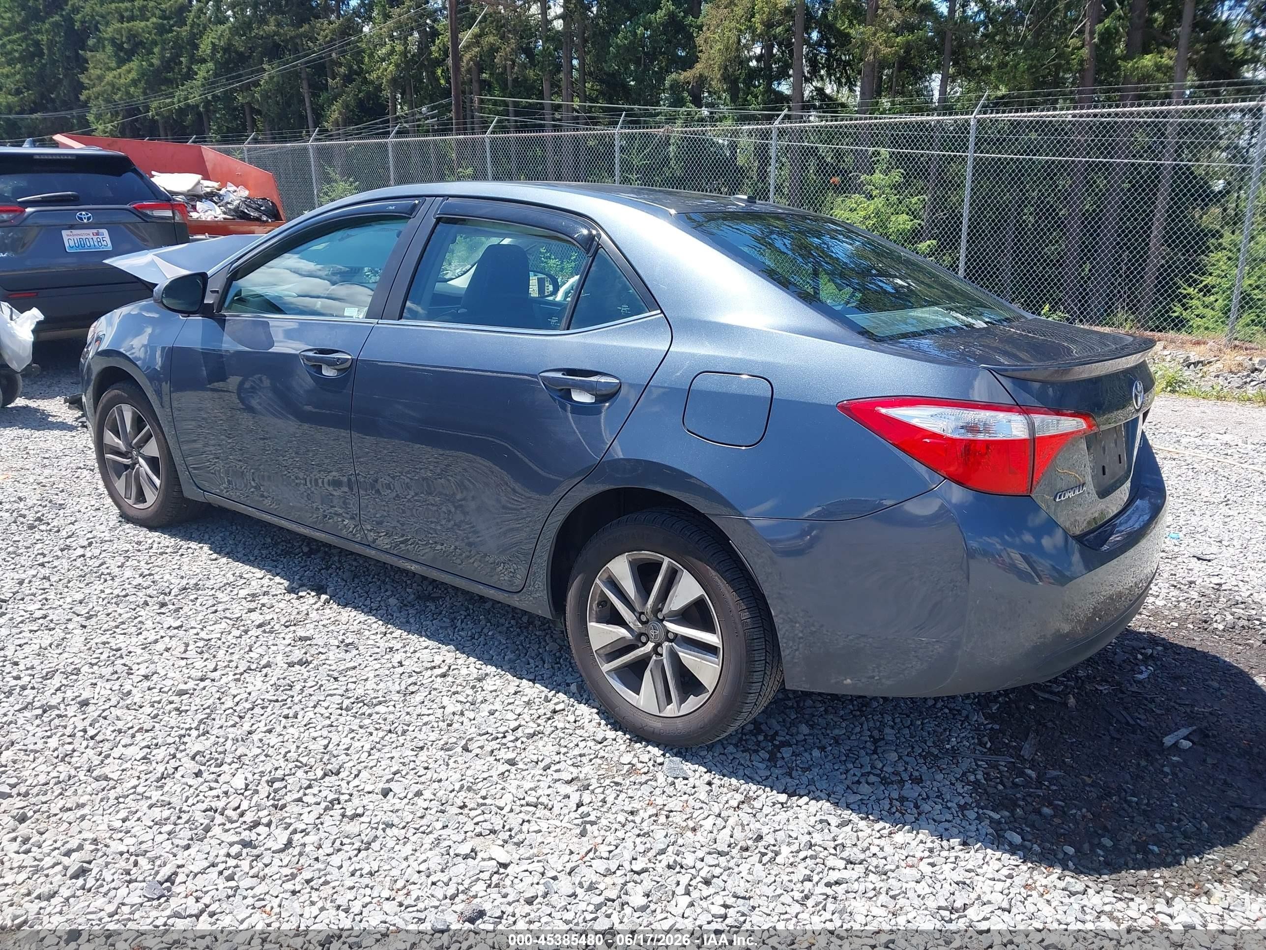 2015 Toyota Corolla Le Eco Premium Gray vin: 2T1BPRHEXFC388250