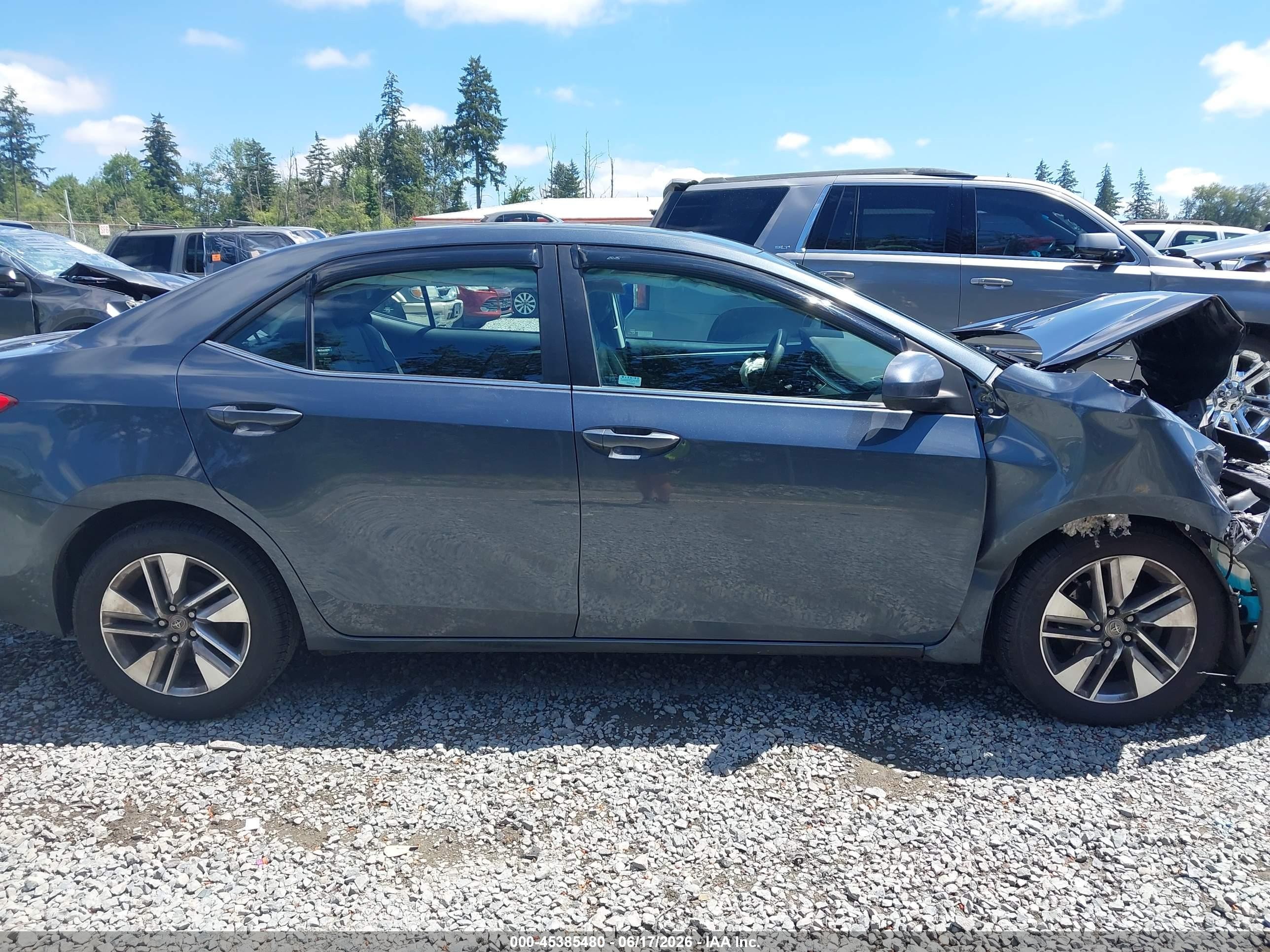 2015 Toyota Corolla Le Eco Premium Gray vin: 2T1BPRHEXFC388250