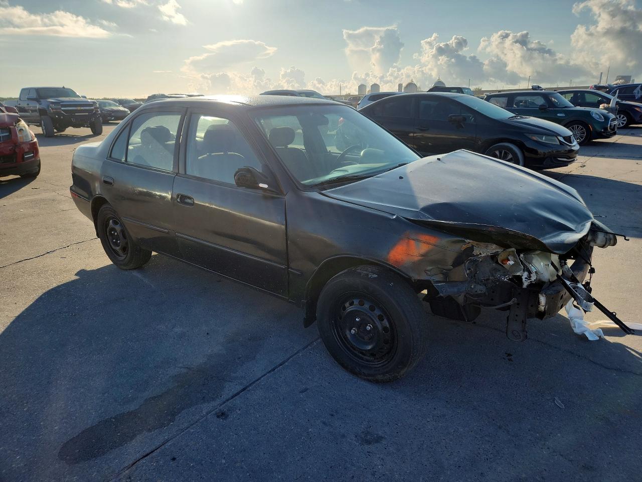 2001 Toyota Corolla Ce Black vin: 2T1BR12E01C391803