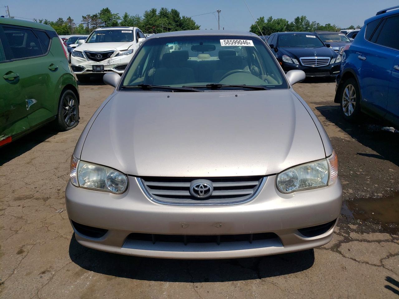 2001 Toyota Corolla Le Beige vin: 2T1BR12E01C416599
