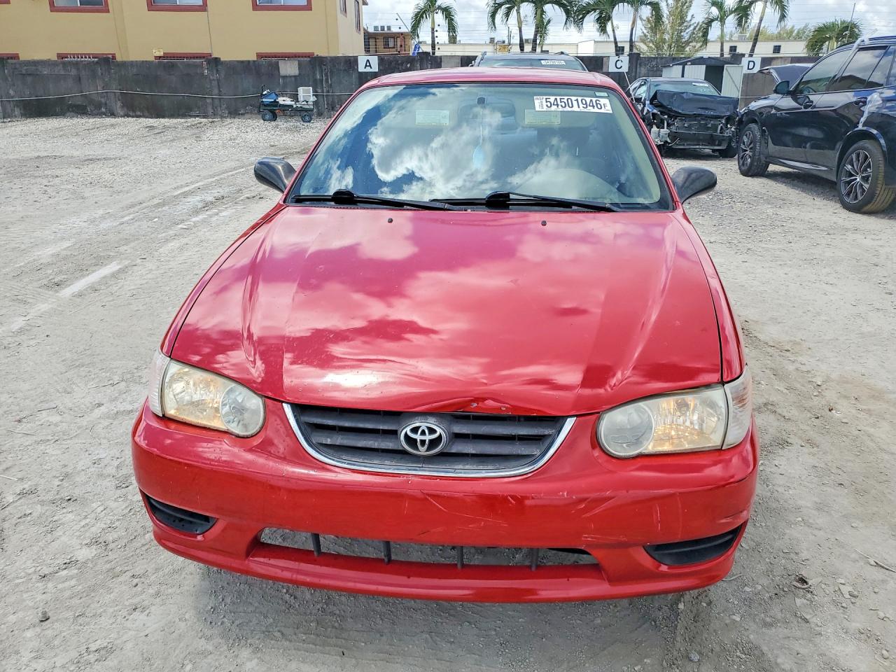 2001 Toyota Corolla Le Red vin: 2T1BR12E01C427716