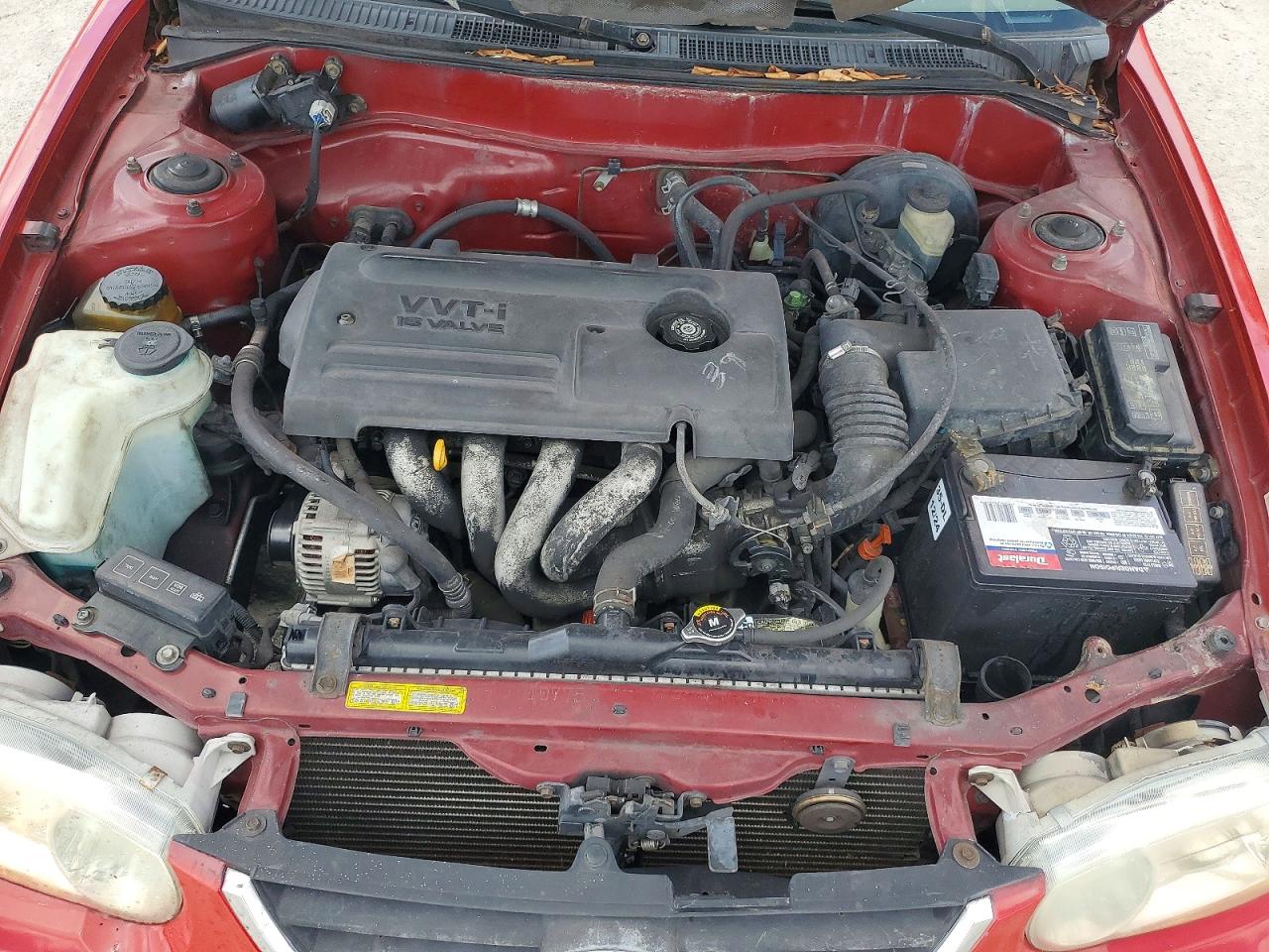 2001 Toyota Corolla Le Red vin: 2T1BR12E01C427716