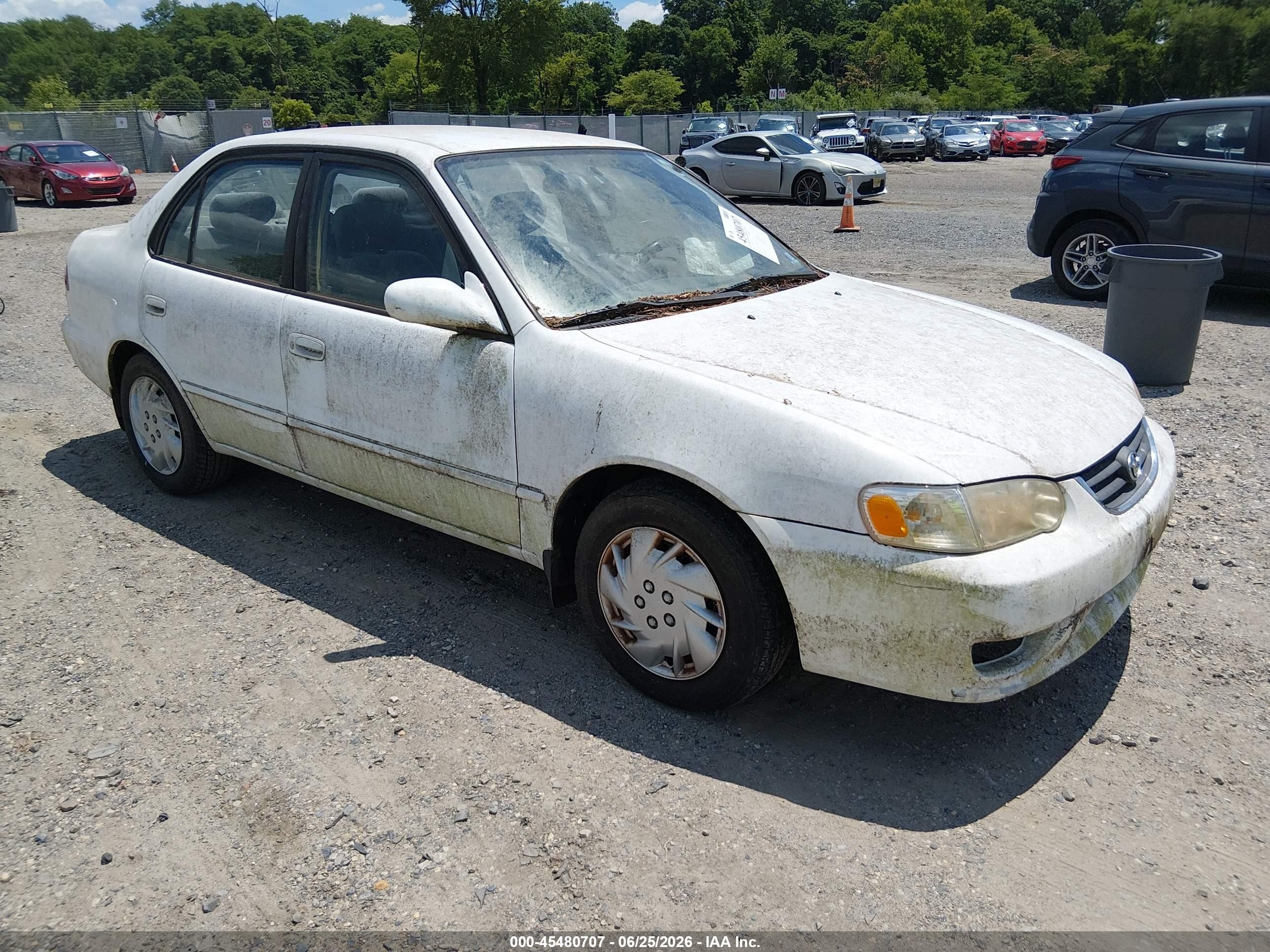 2002 Toyota Corolla Ce/le/s White vin: 2T1BR12E02C547517