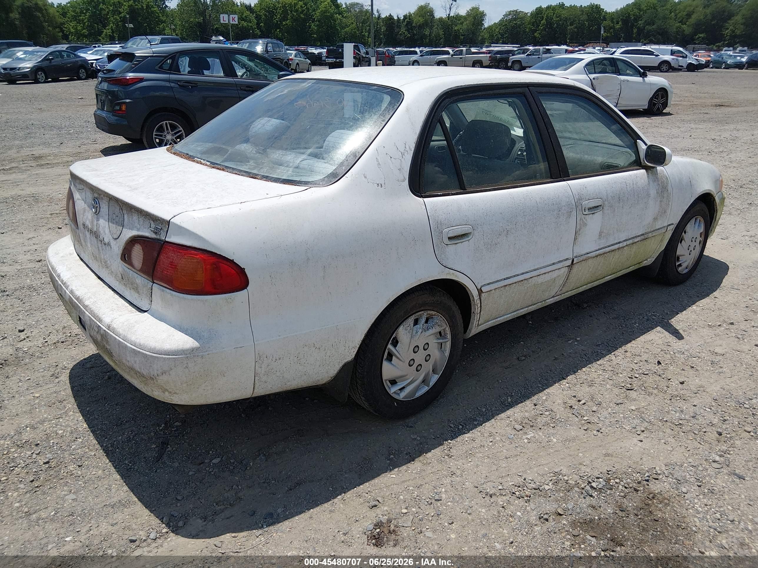 2002 Toyota Corolla Ce/le/s White vin: 2T1BR12E02C547517