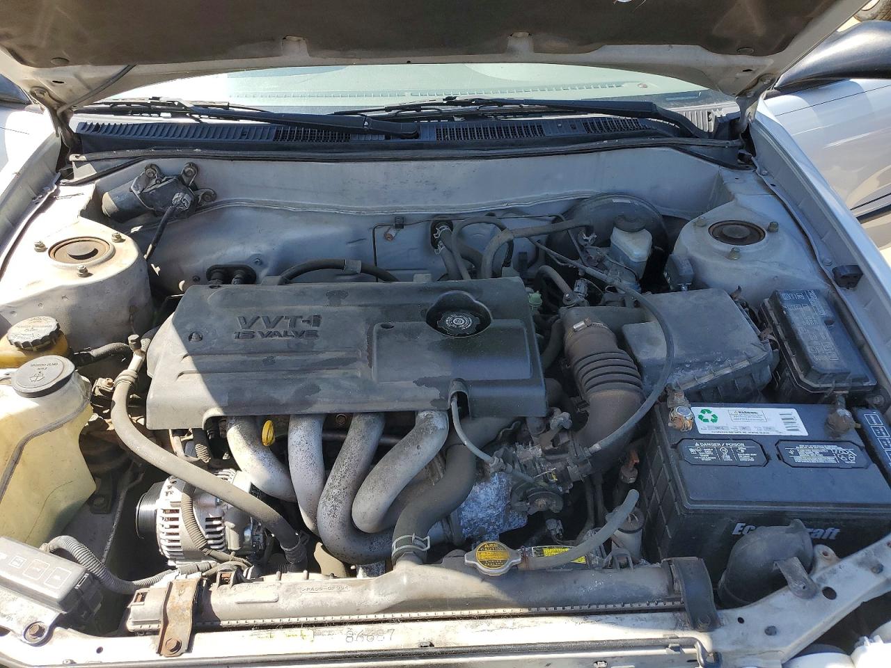 2002 Toyota Corolla Ce Серебряный vin: 2T1BR12E02C558985
