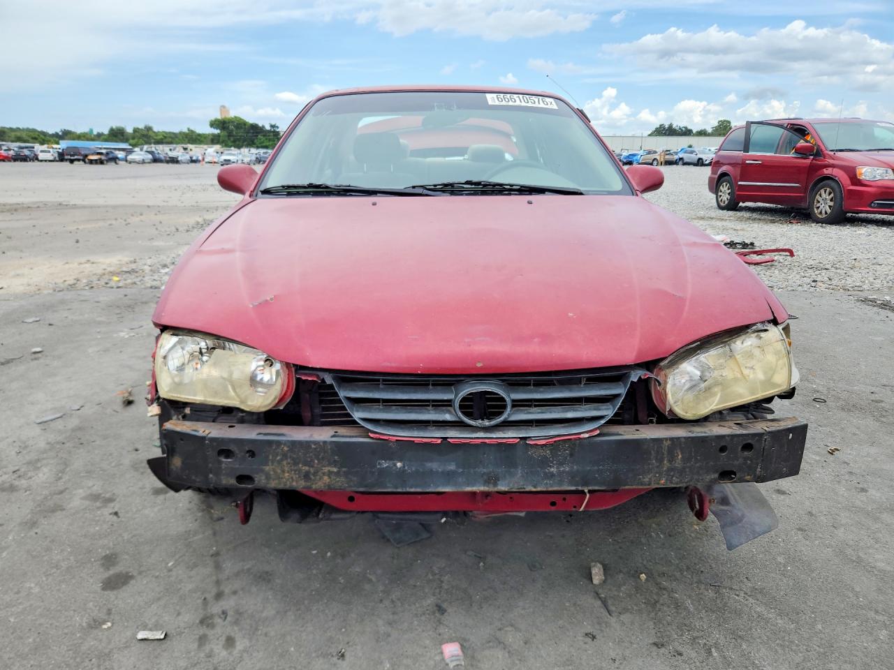 2002 Toyota Corolla Le Red vin: 2T1BR12E02C562020
