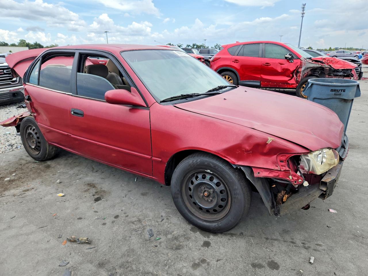 2002 Toyota Corolla Le Red vin: 2T1BR12E02C562020