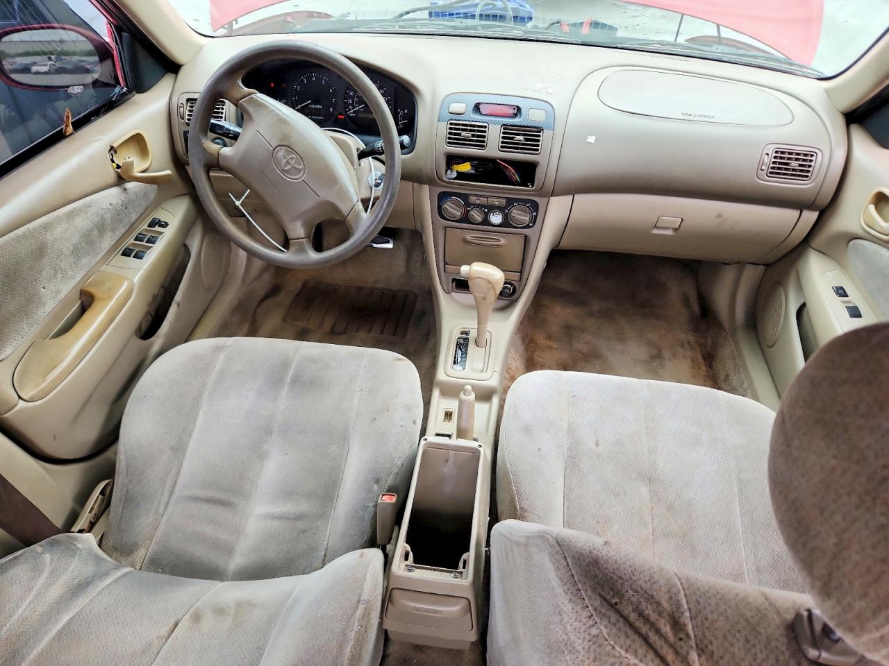 2002 Toyota Corolla Le Red vin: 2T1BR12E02C562020