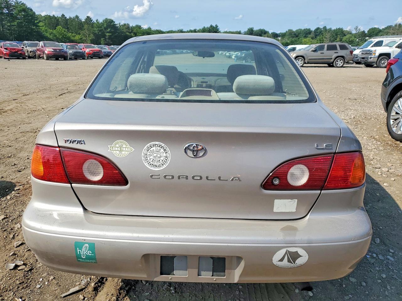 2002 Toyota Corolla Le Бежевый vin: 2T1BR12E02C589041