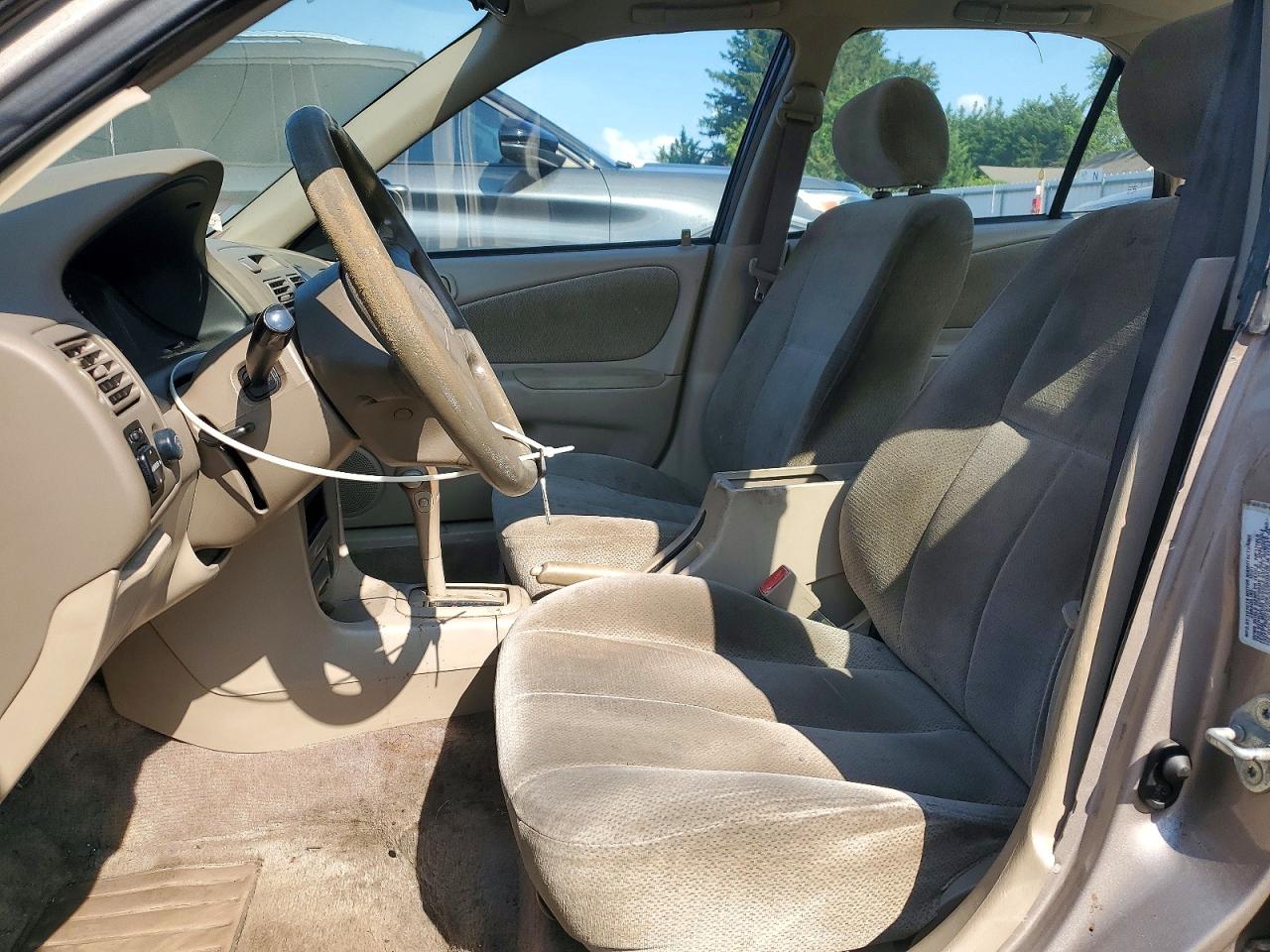 2002 Toyota Corolla Le Бежевый vin: 2T1BR12E02C589041