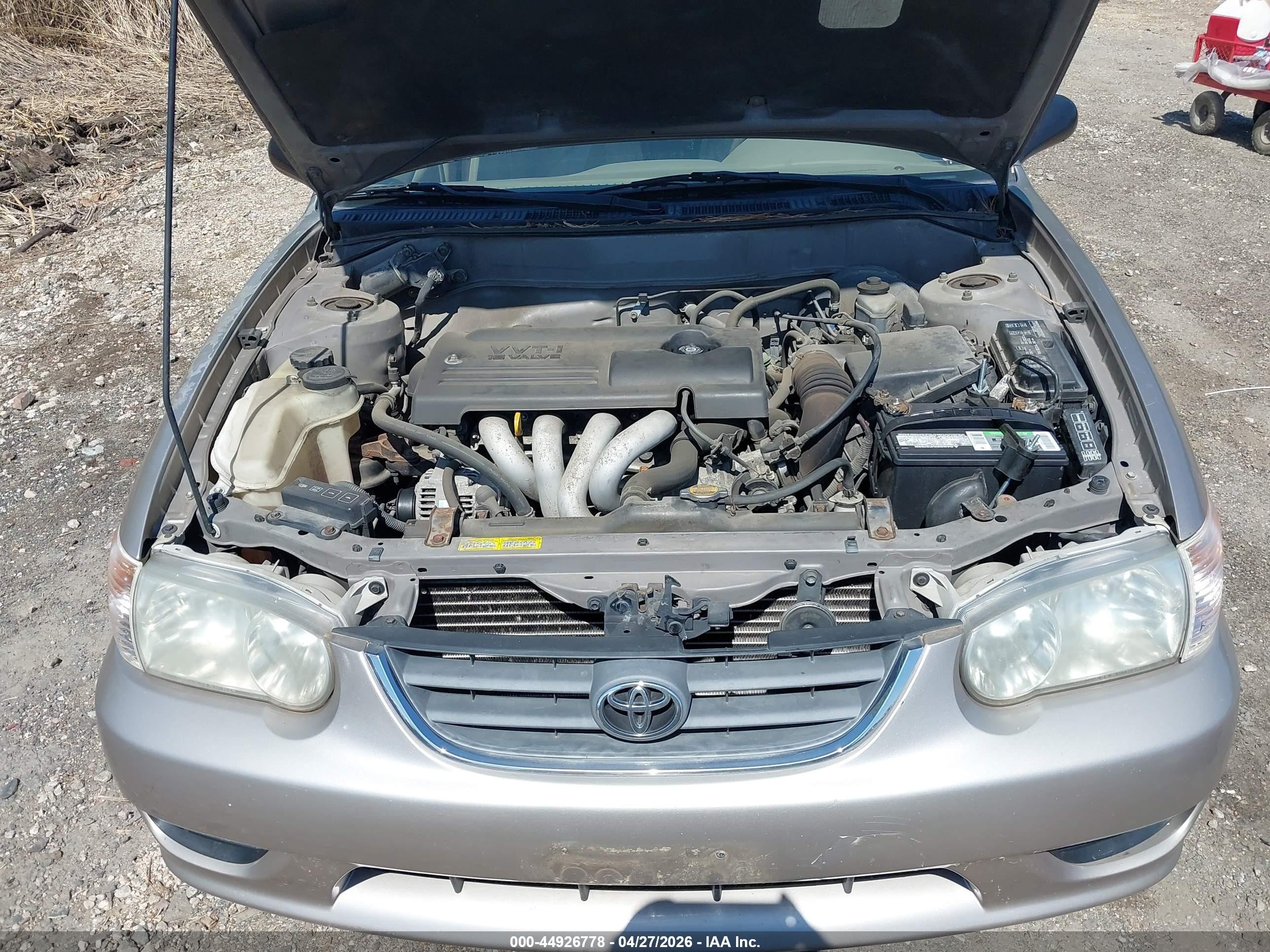2001 Toyota Corolla Ce Champagne vin: 2T1BR12E11C399425