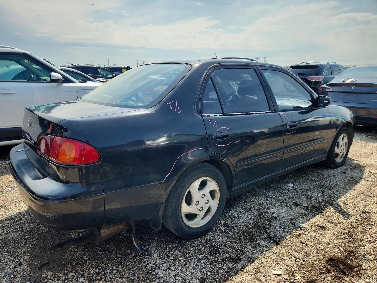 2001 Toyota Corolla S Black vin: 2T1BR12E11C446730