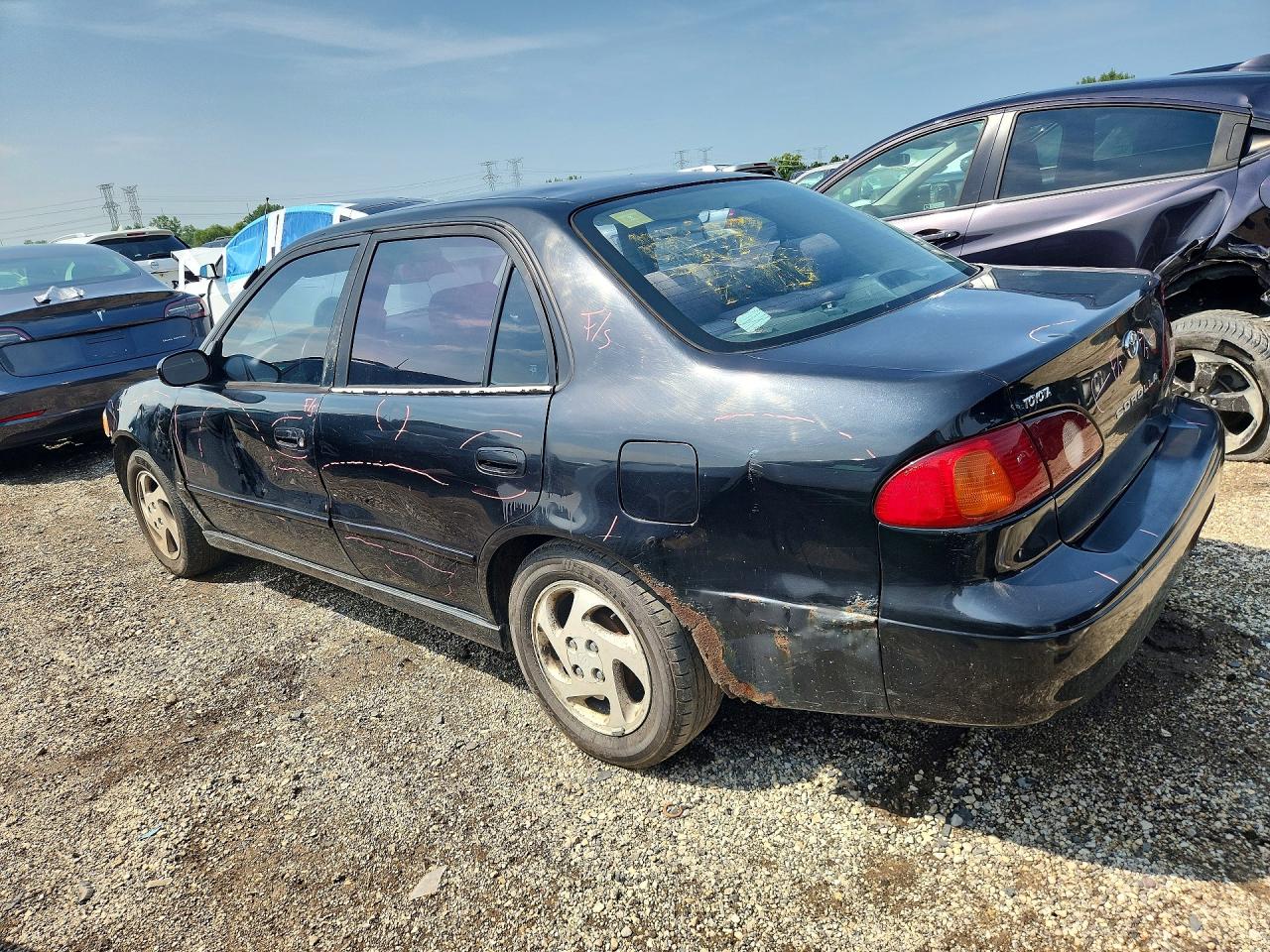 2001 Toyota Corolla S Black vin: 2T1BR12E11C446730