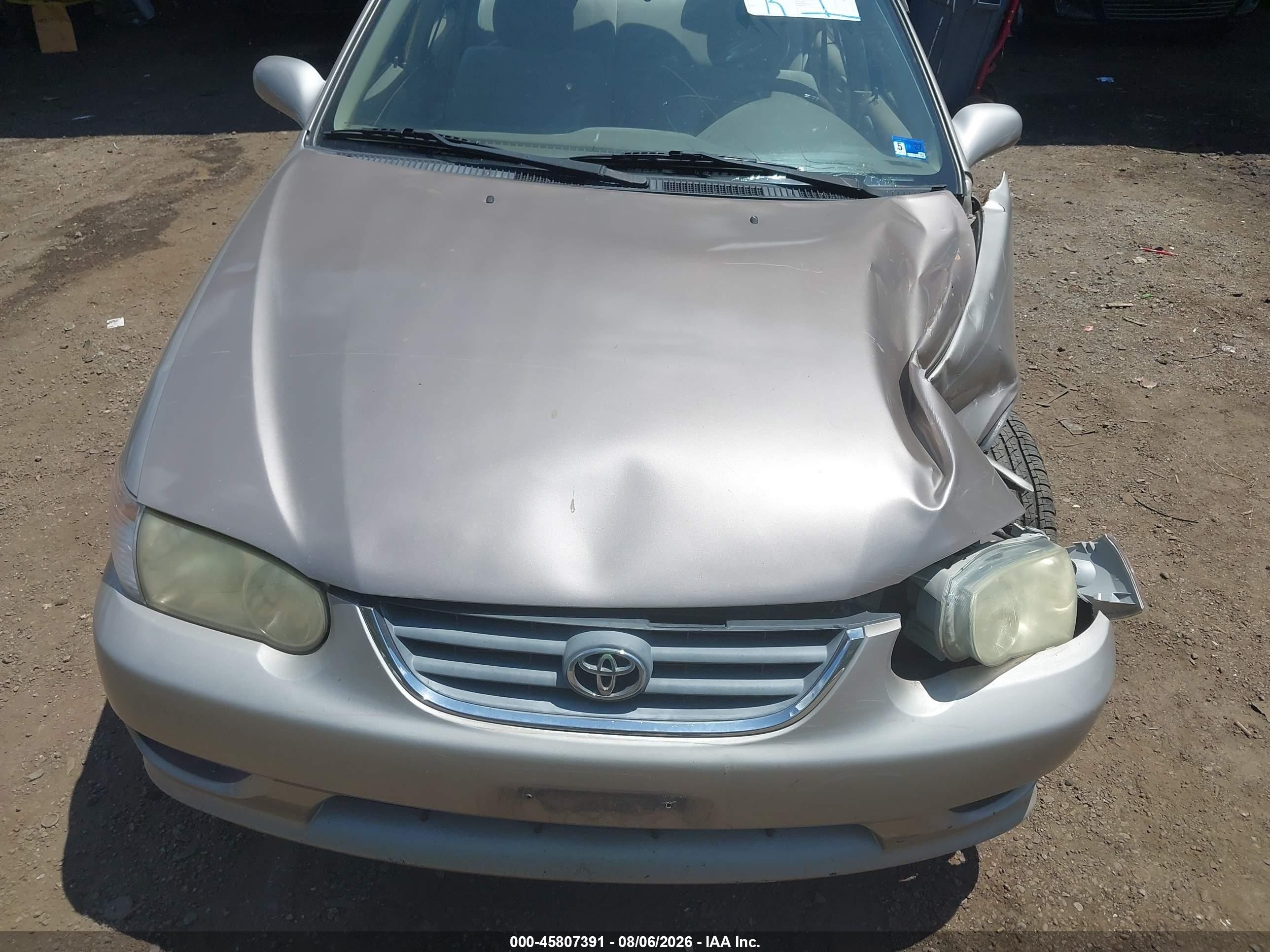 2001 Toyota Corolla Le Beige vin: 2T1BR12E11C506750