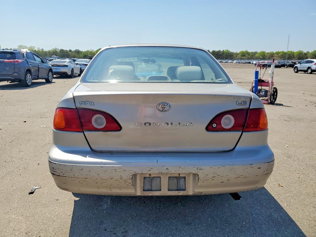 2002 Toyota Corolla Le Gray vin: 2T1BR12E12C587458