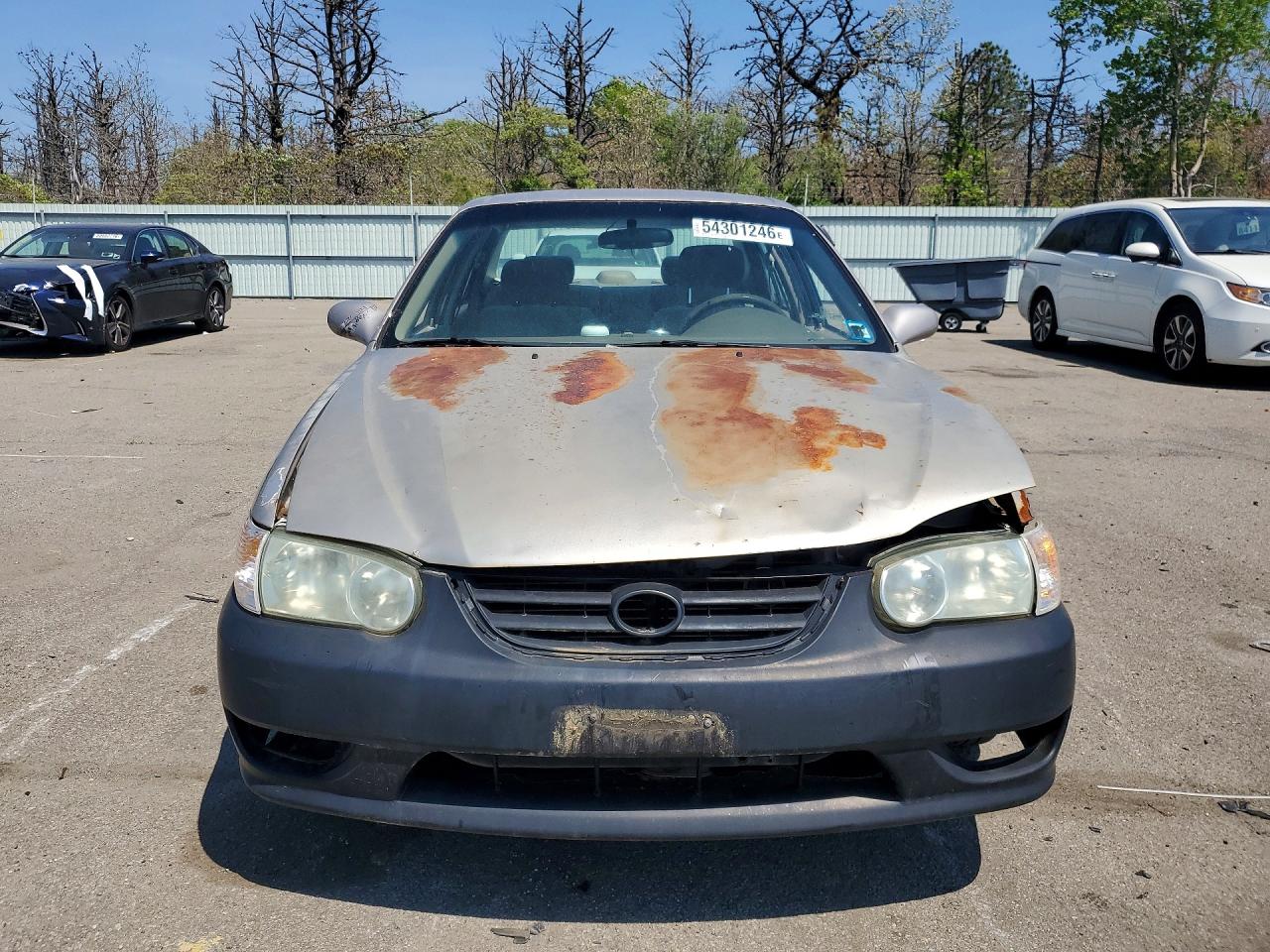 2002 Toyota Corolla Le Gray vin: 2T1BR12E12C587458