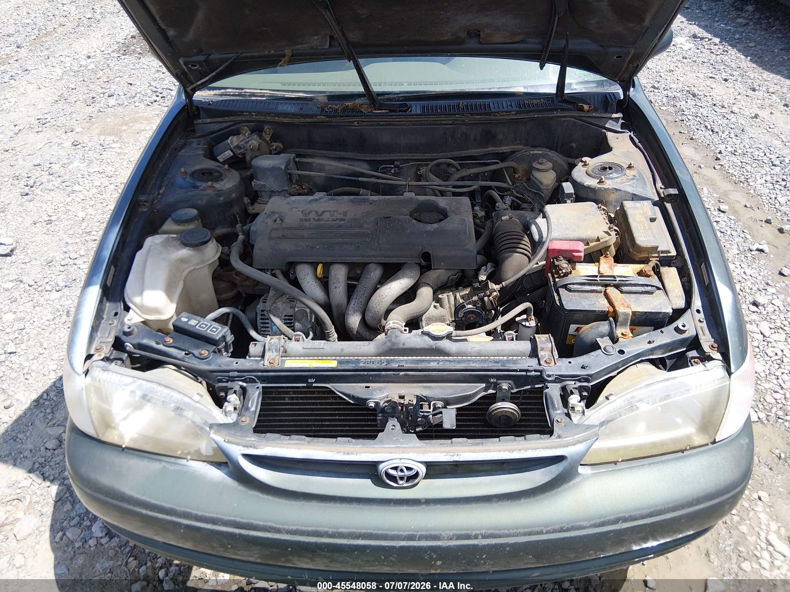 2000 Toyota Corolla Le Green vin: 2T1BR12E1YC286603