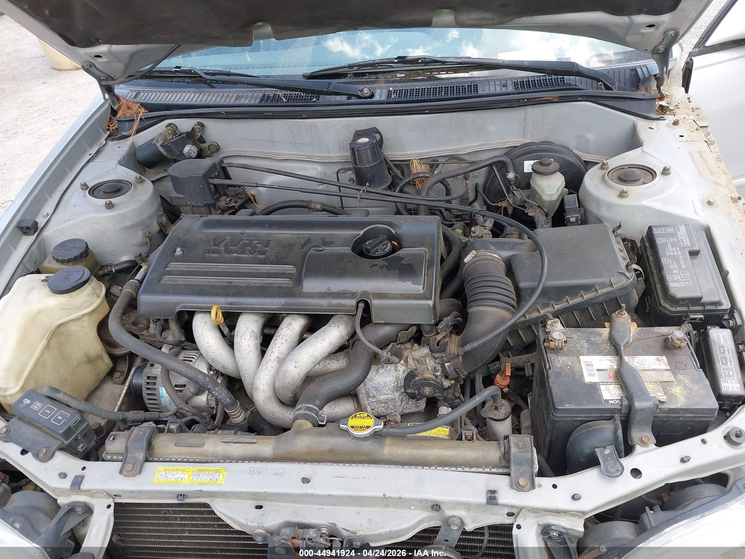 2002 Toyota Corolla Le Silver vin: 2T1BR12E22C560575