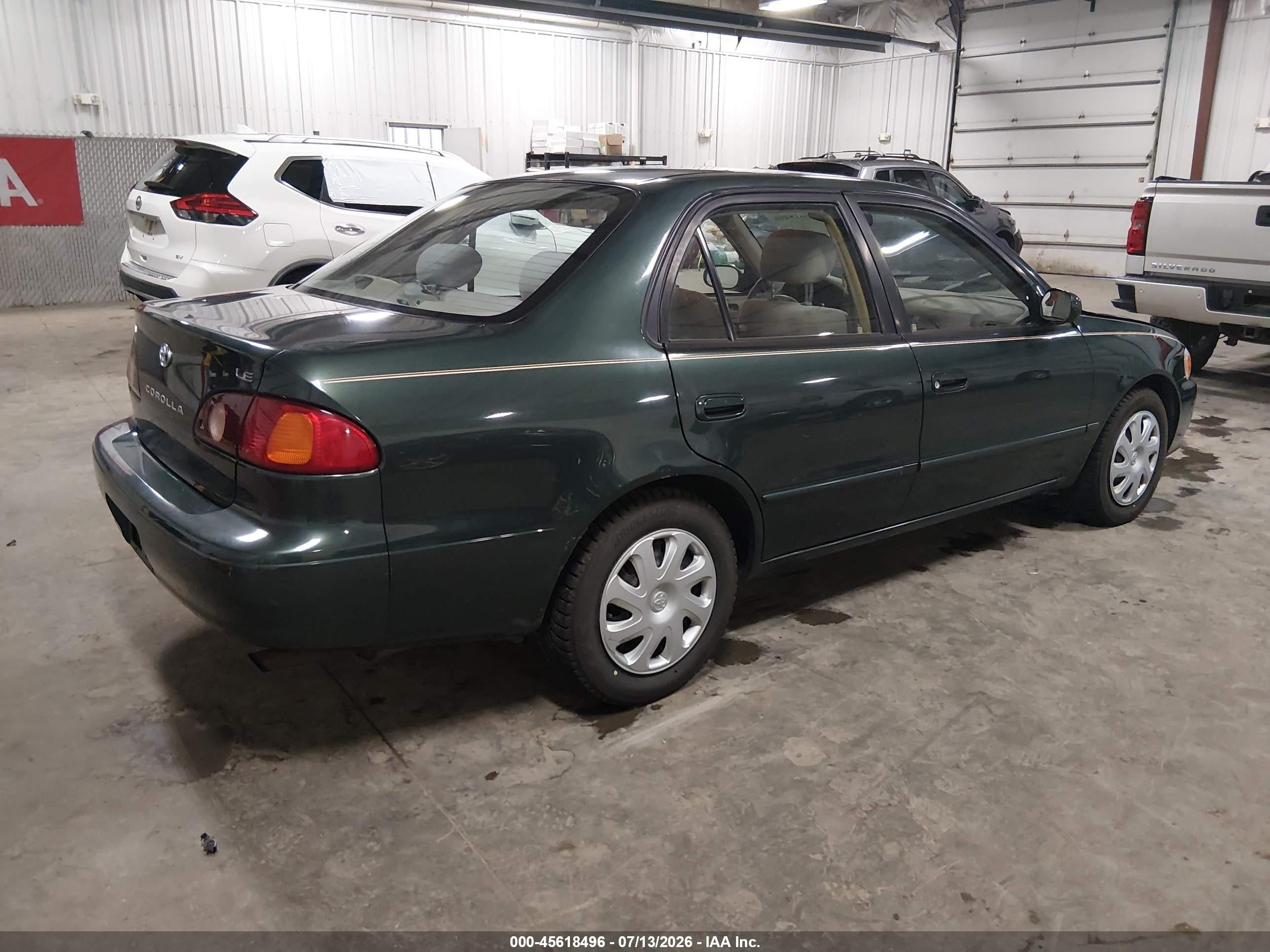 2002 Toyota Corolla Le Gray vin: 2T1BR12E22C560737