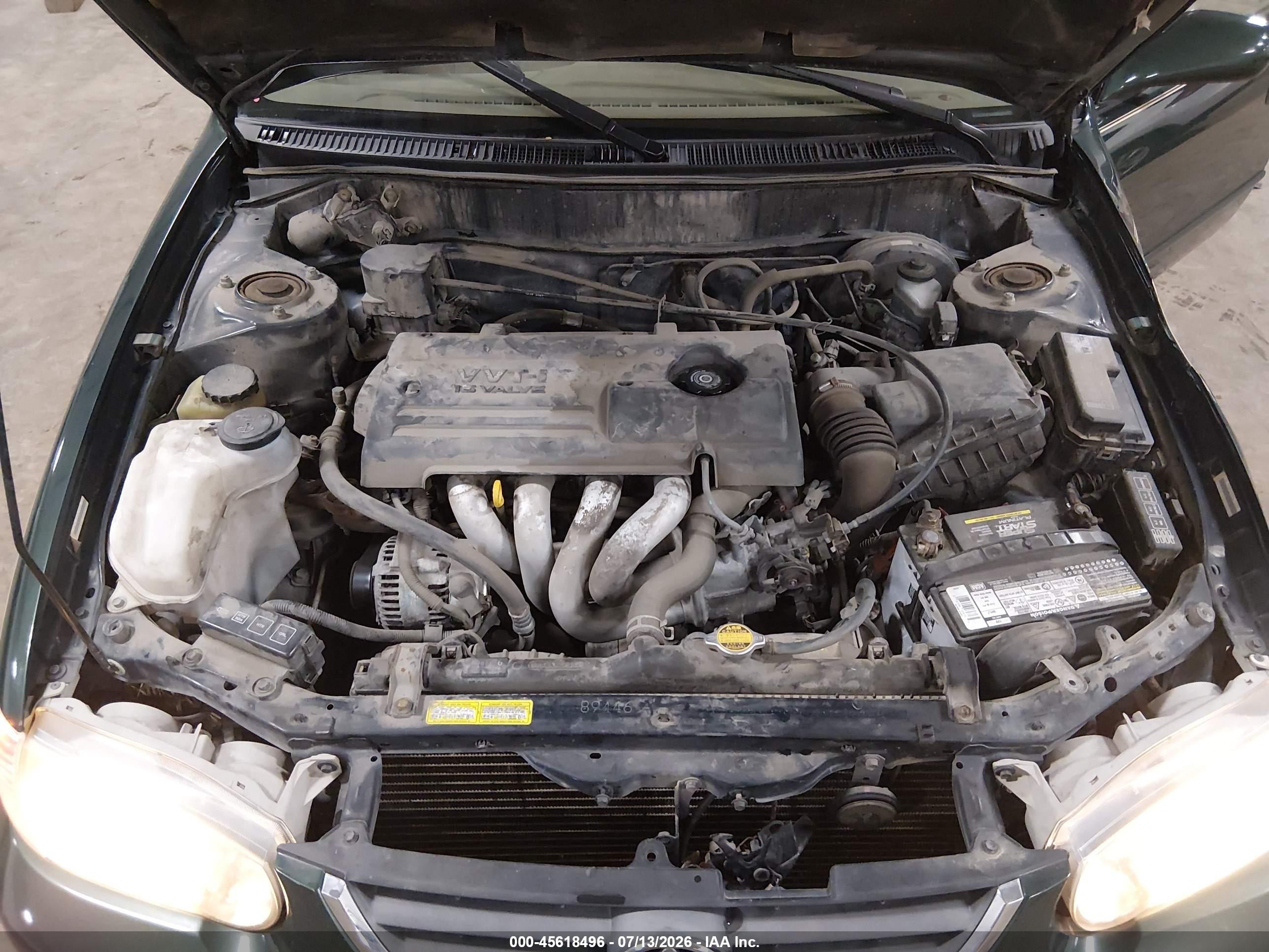2002 Toyota Corolla Le Gray vin: 2T1BR12E22C560737