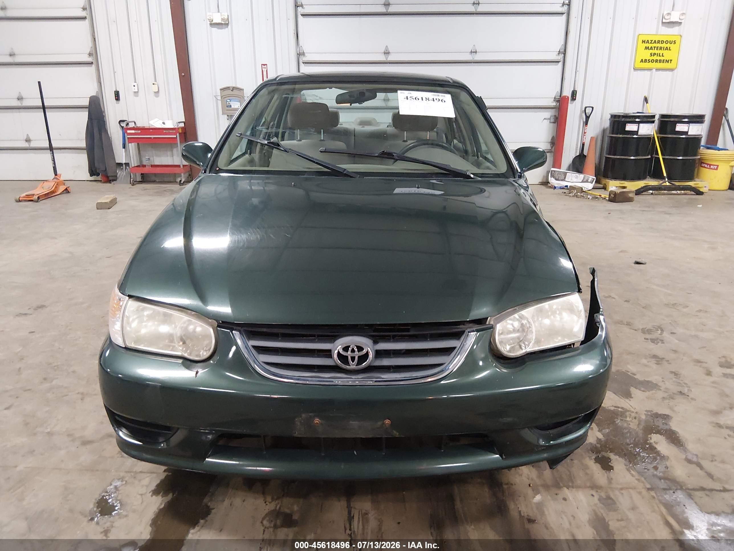 2002 Toyota Corolla Le Gray vin: 2T1BR12E22C560737