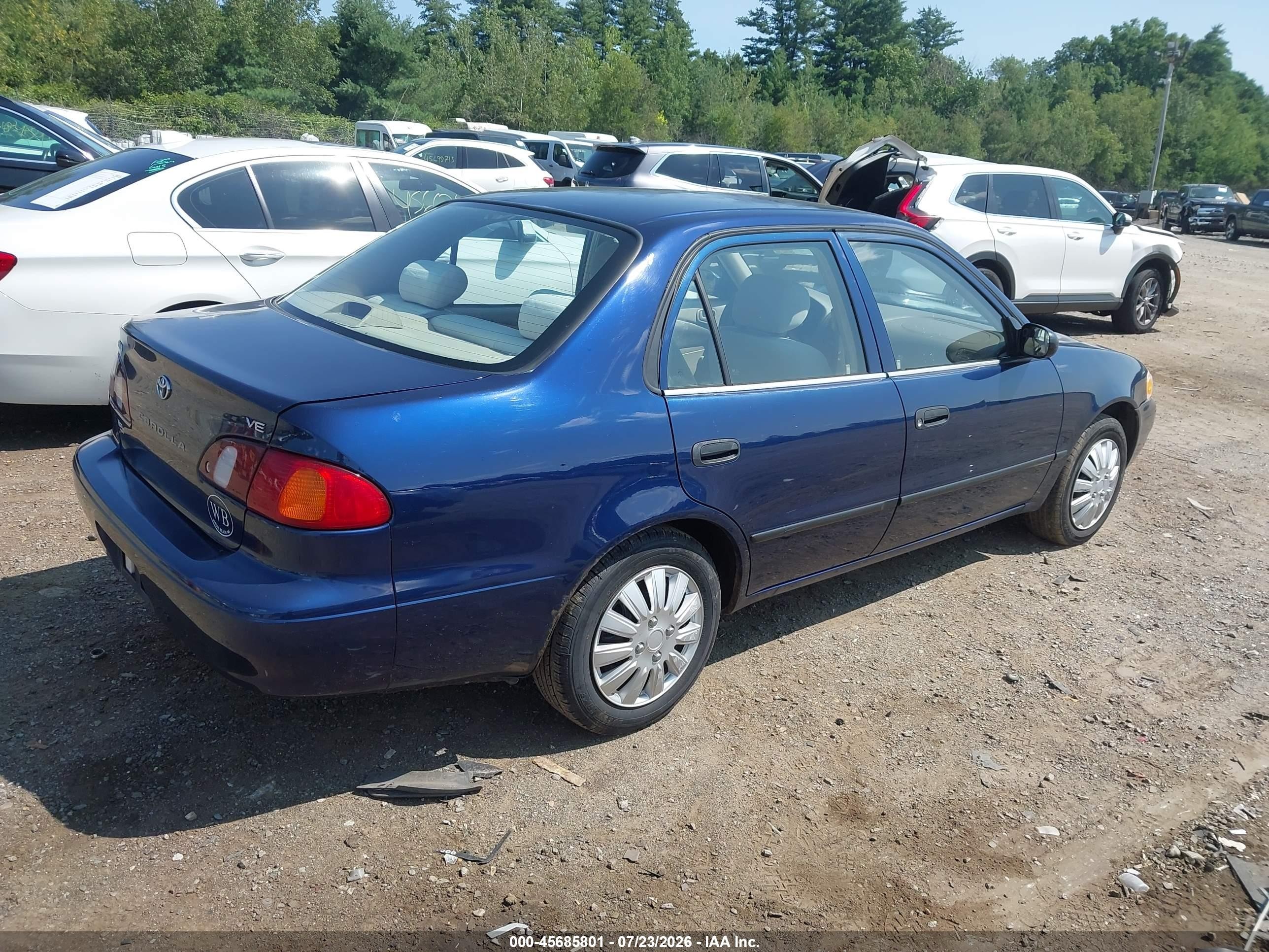 1998 Toyota Corolla Ve Dark Blue vin: 2T1BR12E2WC063676