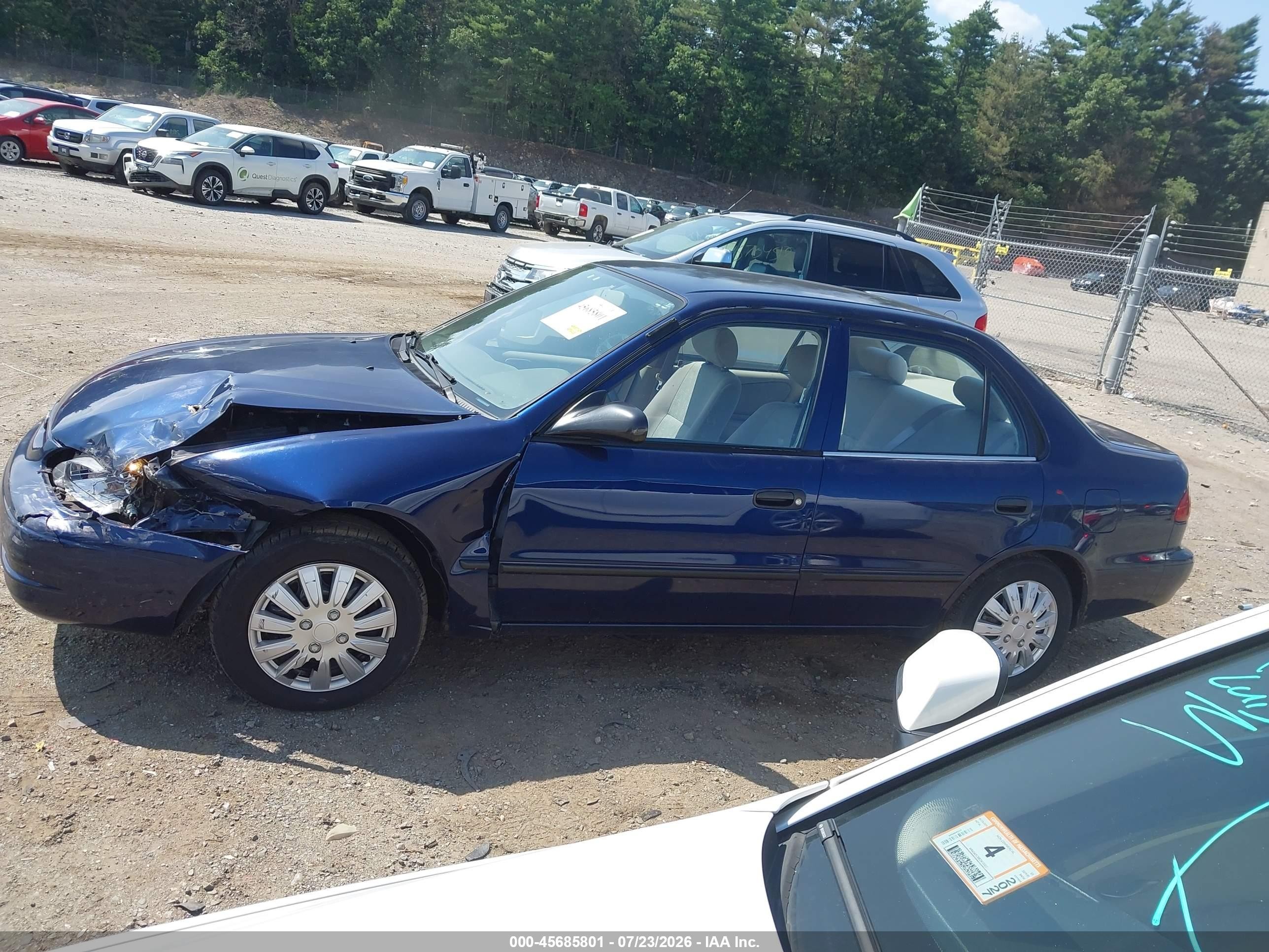 1998 Toyota Corolla Ve Dark Blue vin: 2T1BR12E2WC063676