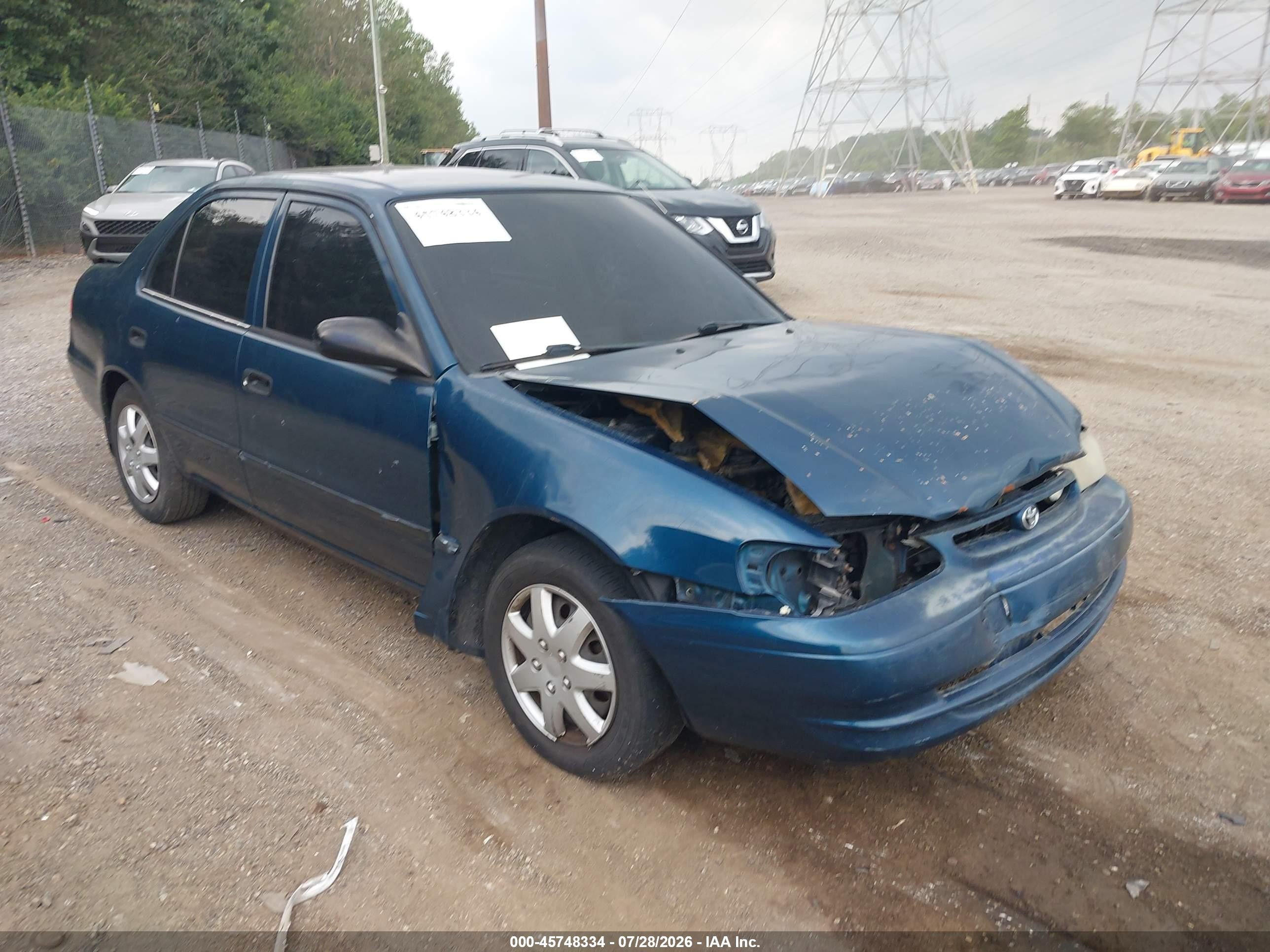 1999 Toyota Corolla Ce Синий vin: 2T1BR12E2XC186816