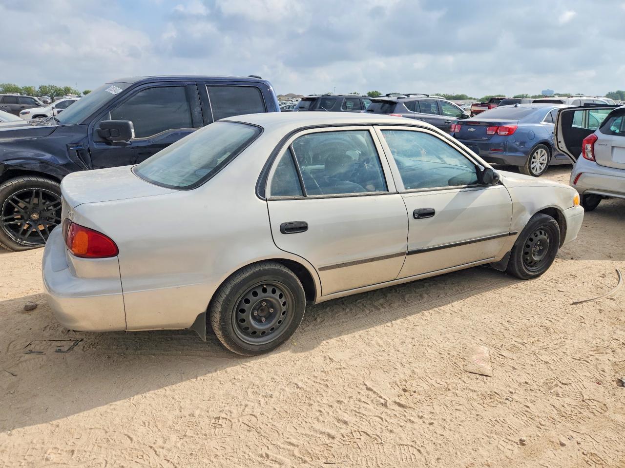 2001 Toyota Corolla Ce Silver vin: 2T1BR12E31C496688