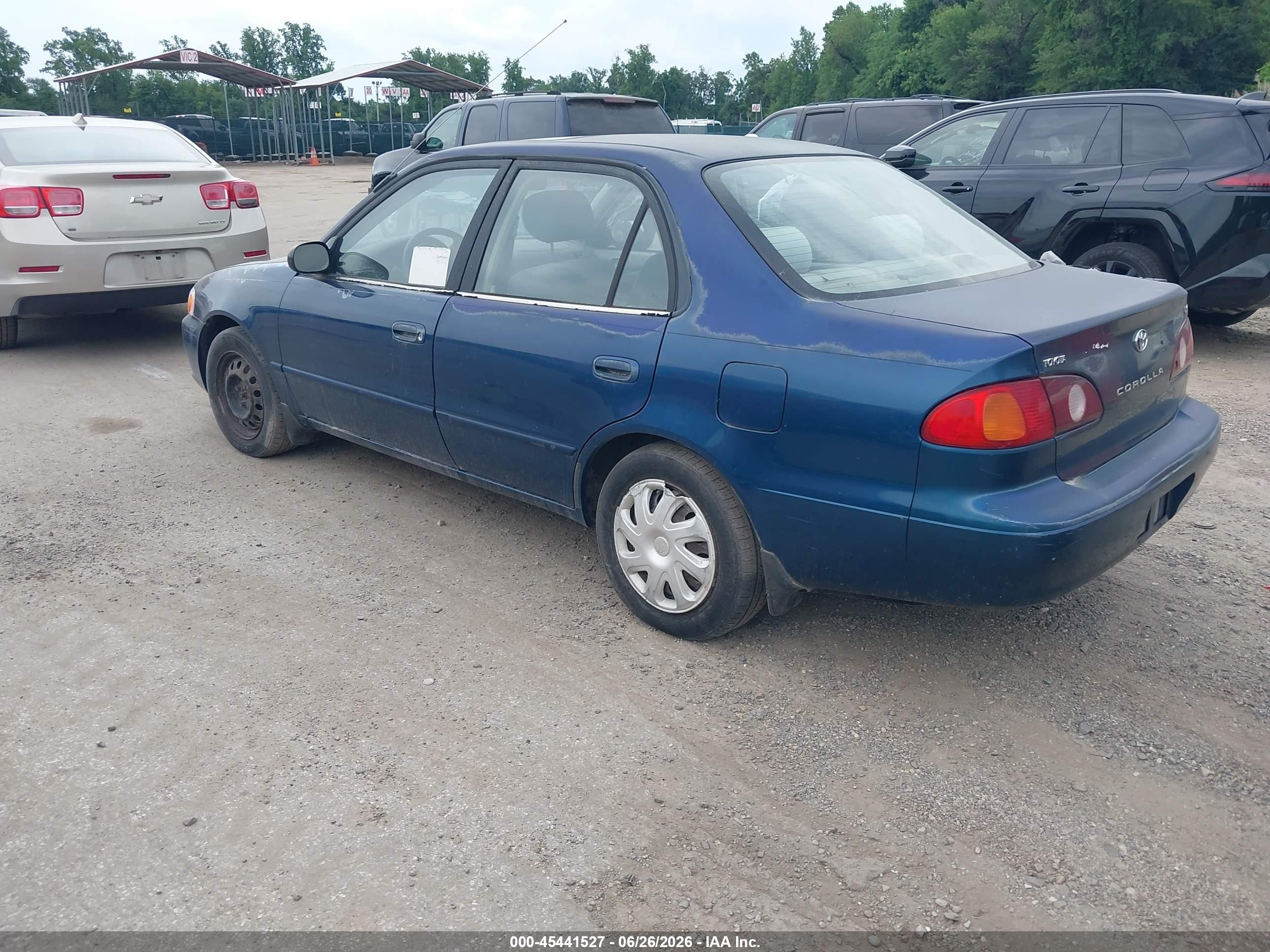 2001 Toyota Corolla Le Blue vin: 2T1BR12E31C500478