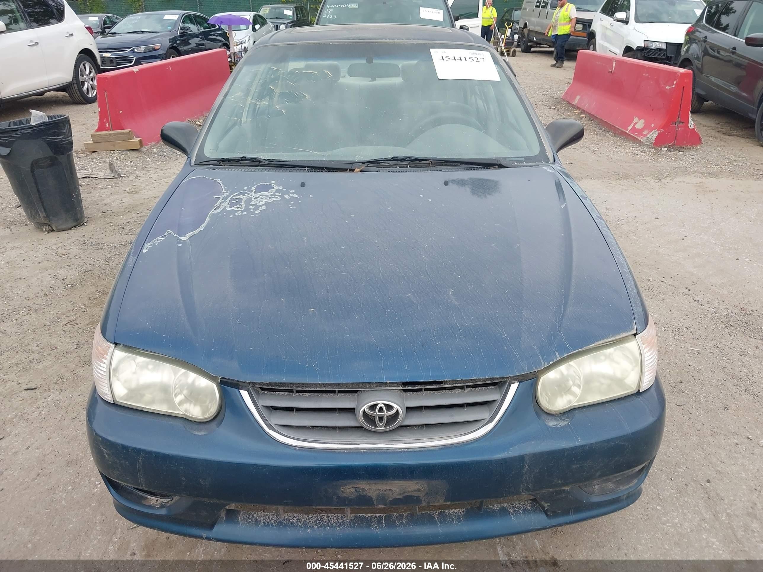 2001 Toyota Corolla Le Blue vin: 2T1BR12E31C500478