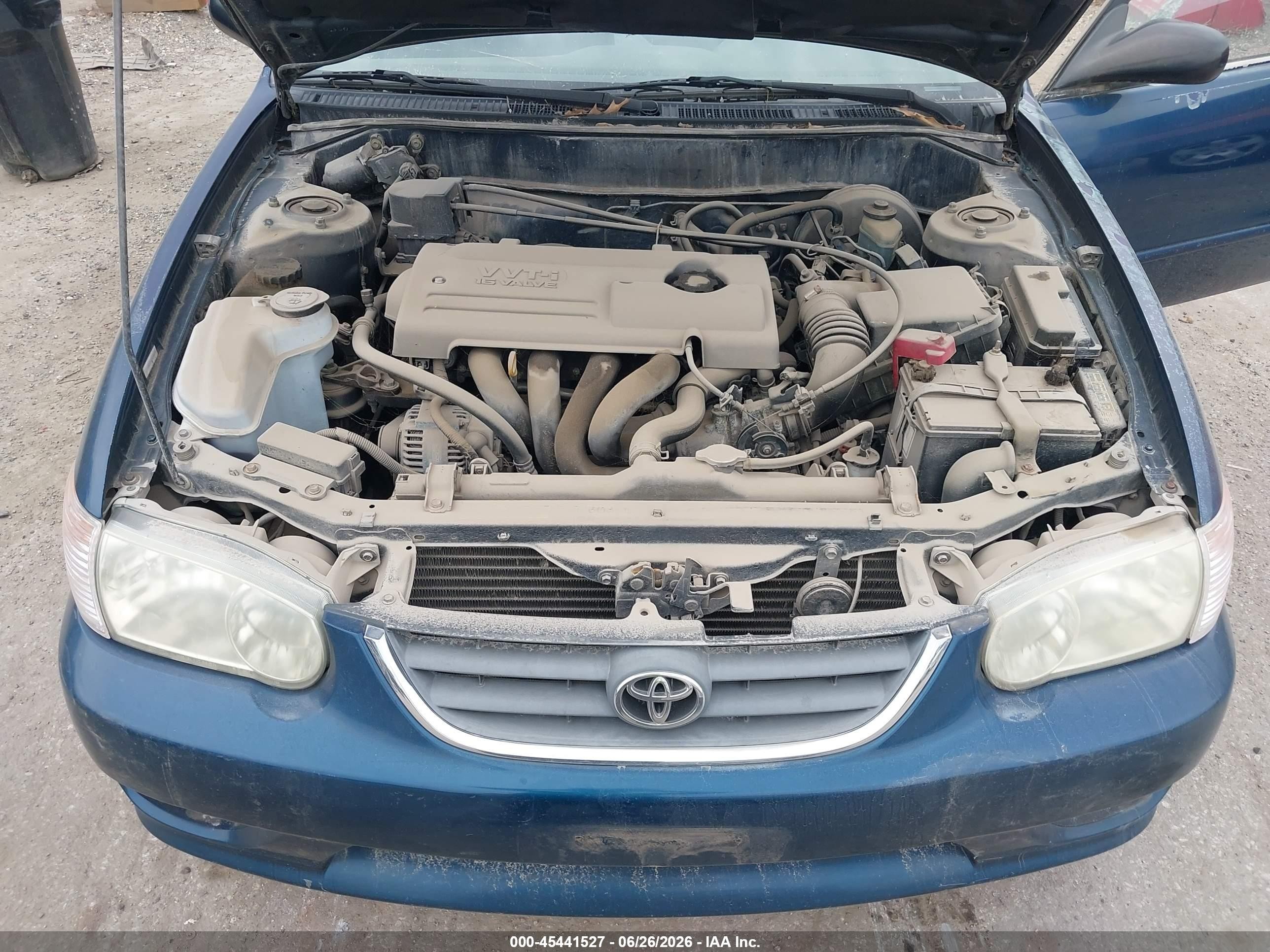 2001 Toyota Corolla Le Blue vin: 2T1BR12E31C500478