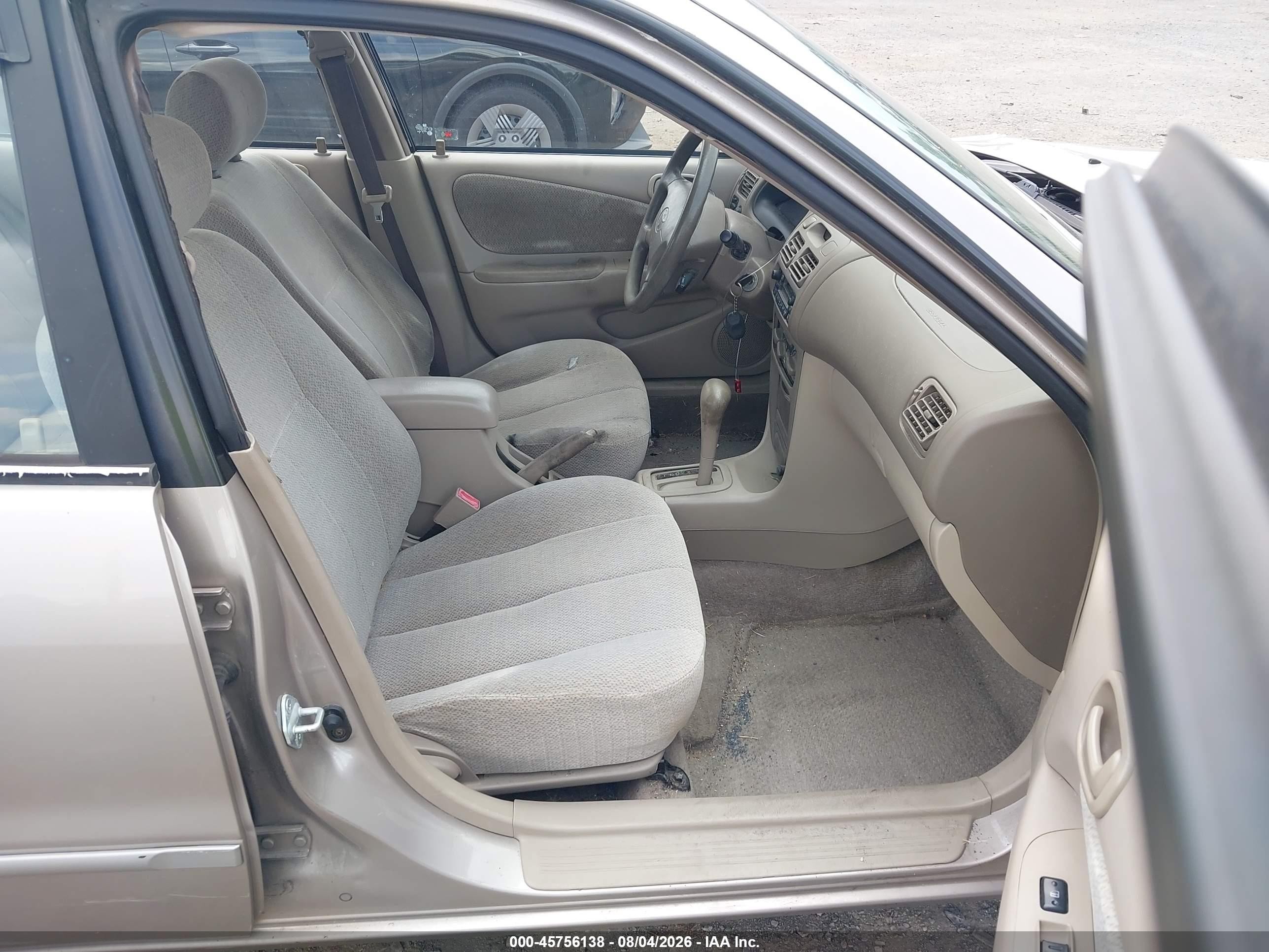 2002 Toyota Corolla Le Gray vin: 2T1BR12E32C577255