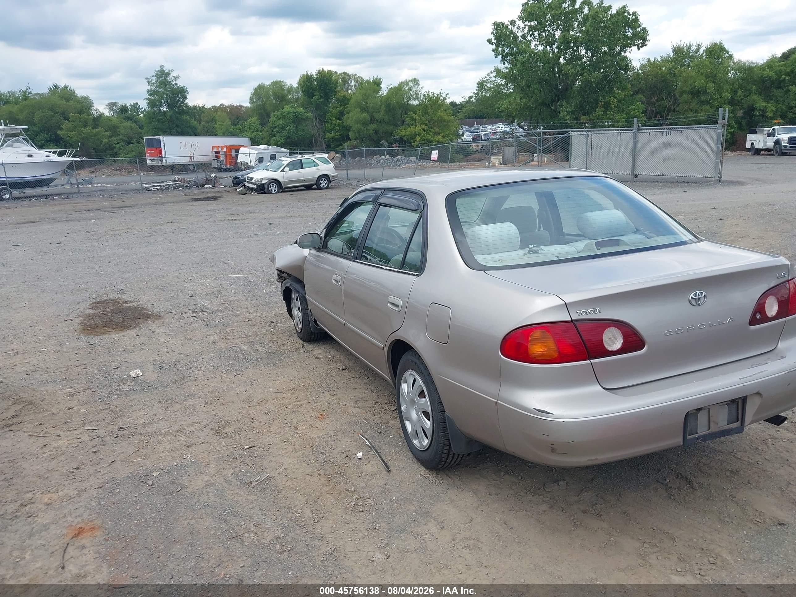 2002 Toyota Corolla Le Gray vin: 2T1BR12E32C577255