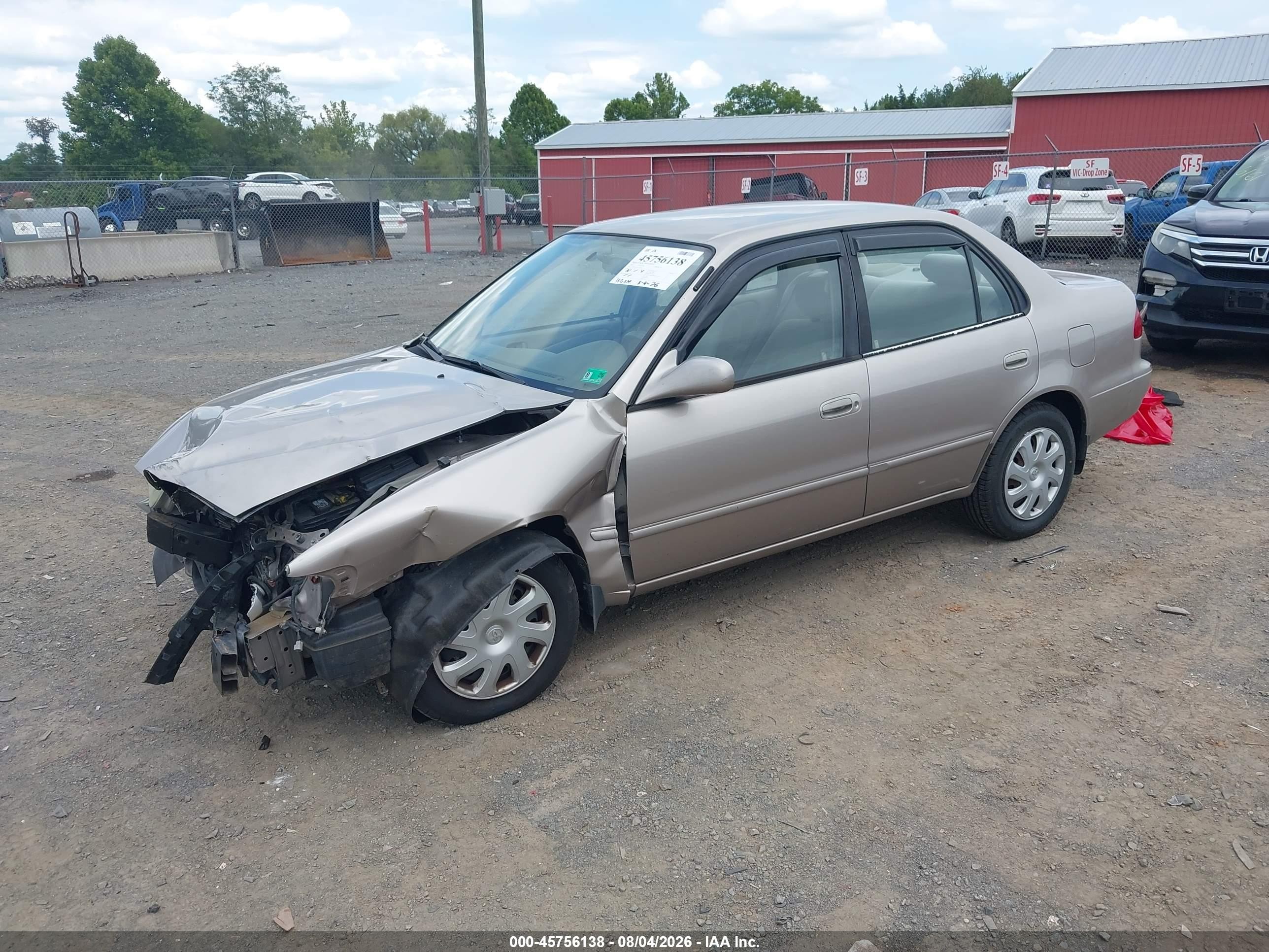 2002 Toyota Corolla Le Gray vin: 2T1BR12E32C577255