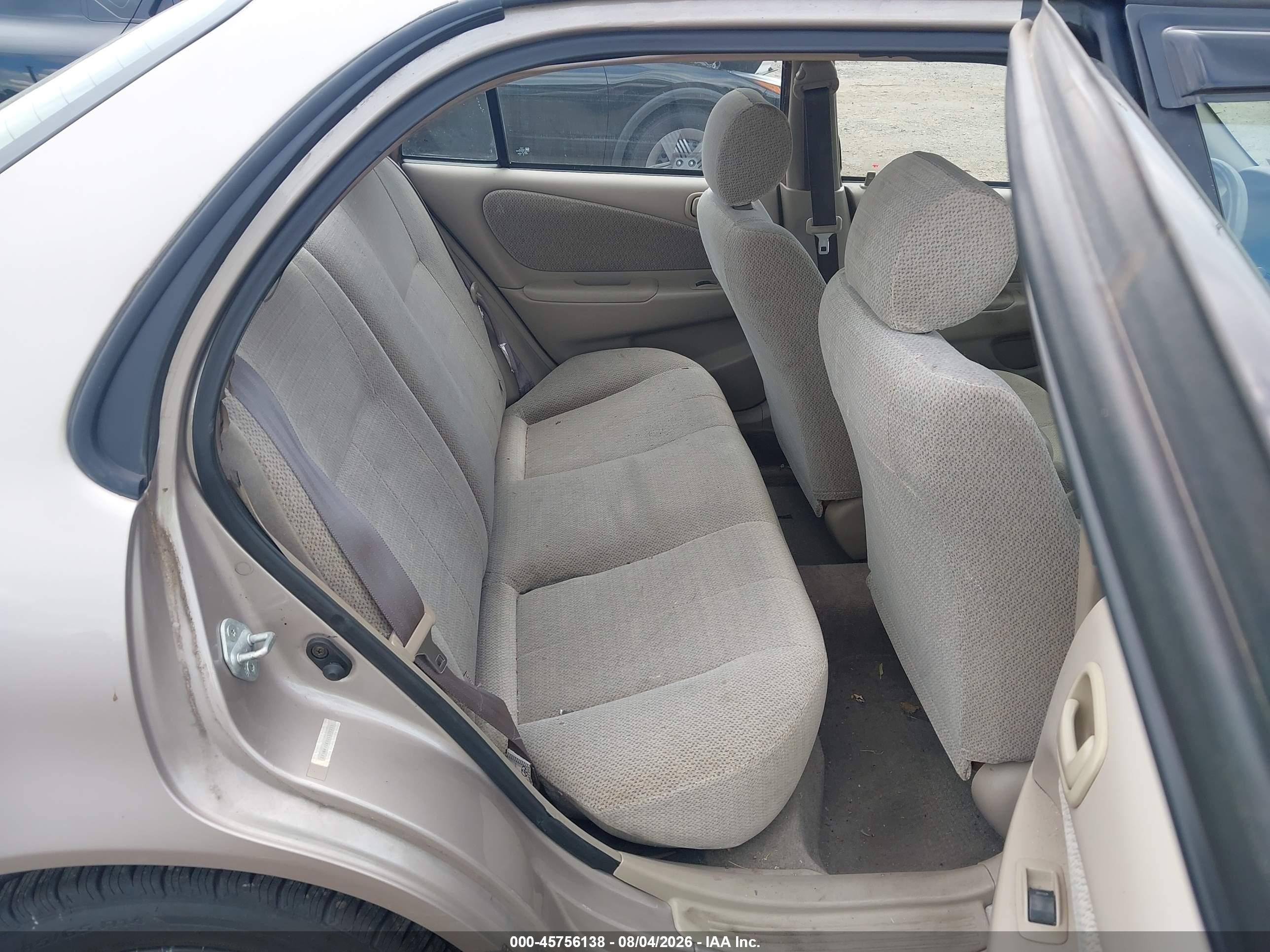 2002 Toyota Corolla Le Gray vin: 2T1BR12E32C577255
