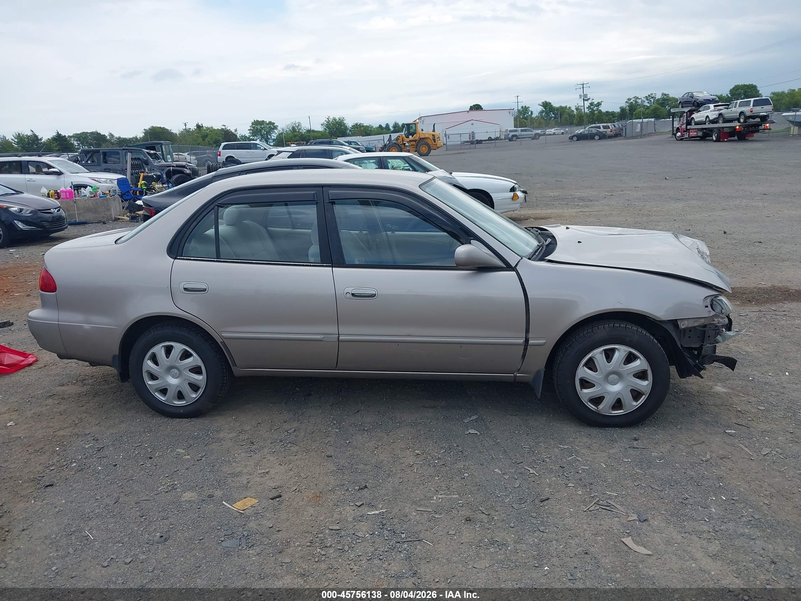 2002 Toyota Corolla Le Gray vin: 2T1BR12E32C577255