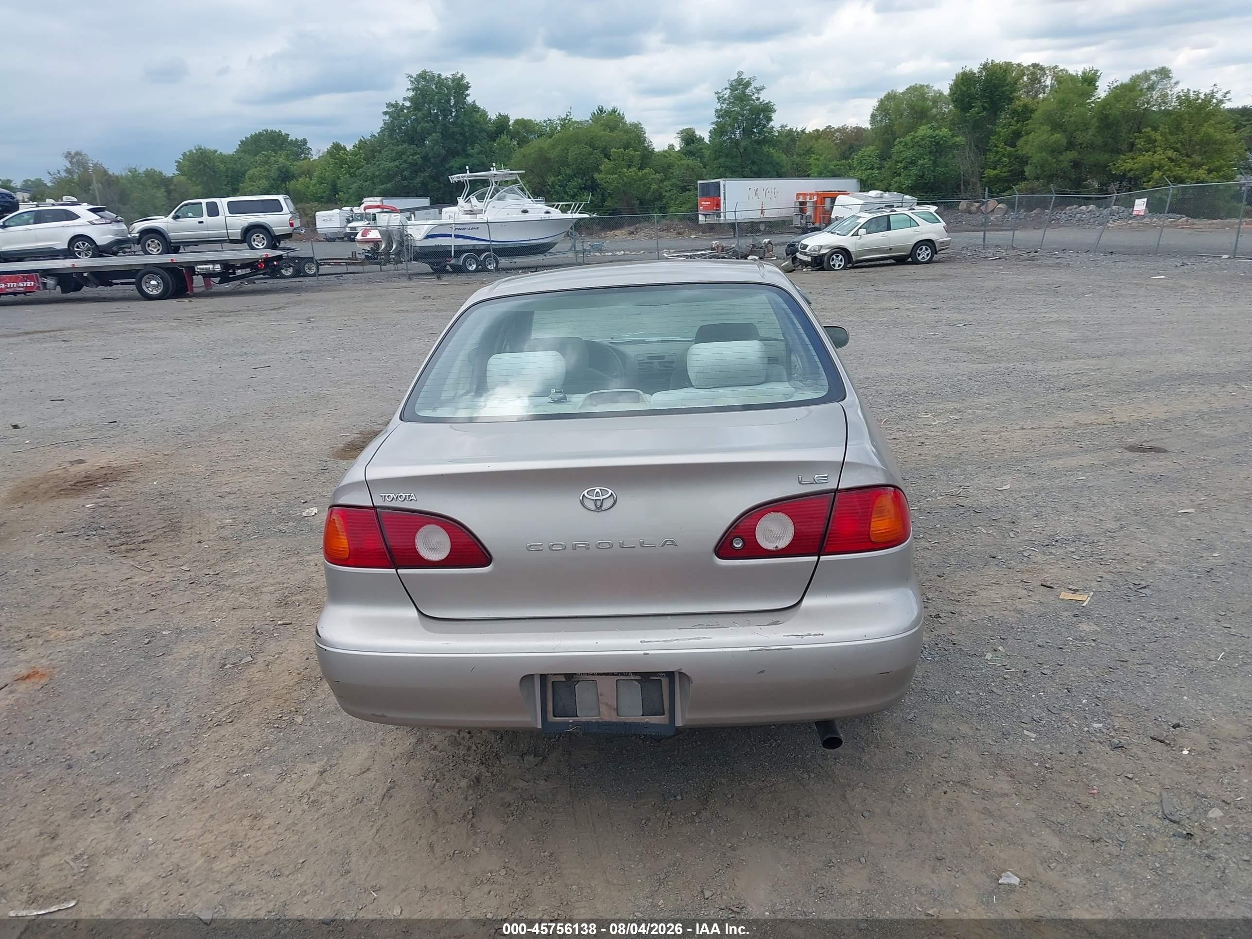 2002 Toyota Corolla Le Gray vin: 2T1BR12E32C577255