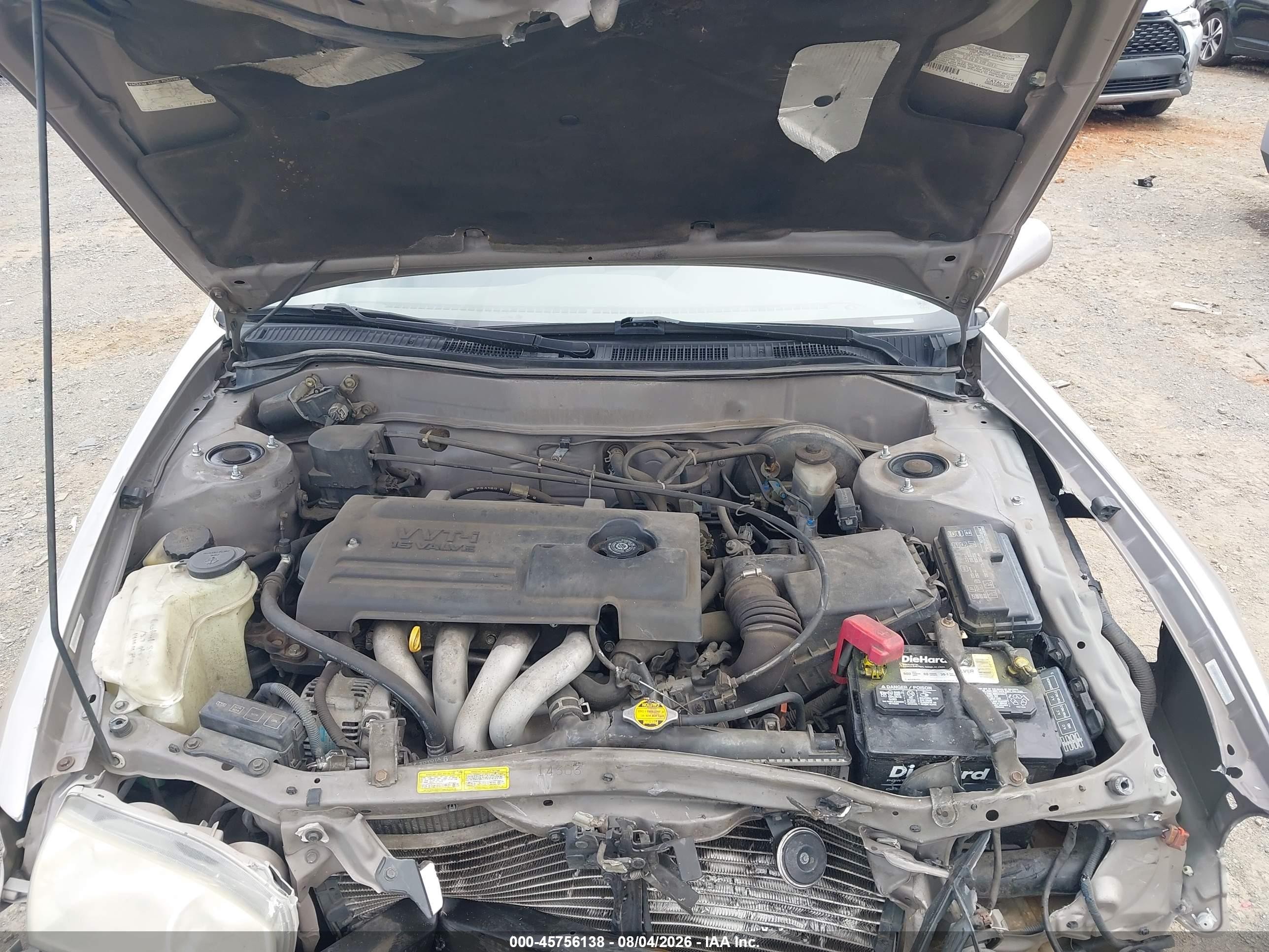 2002 Toyota Corolla Le Gray vin: 2T1BR12E32C577255