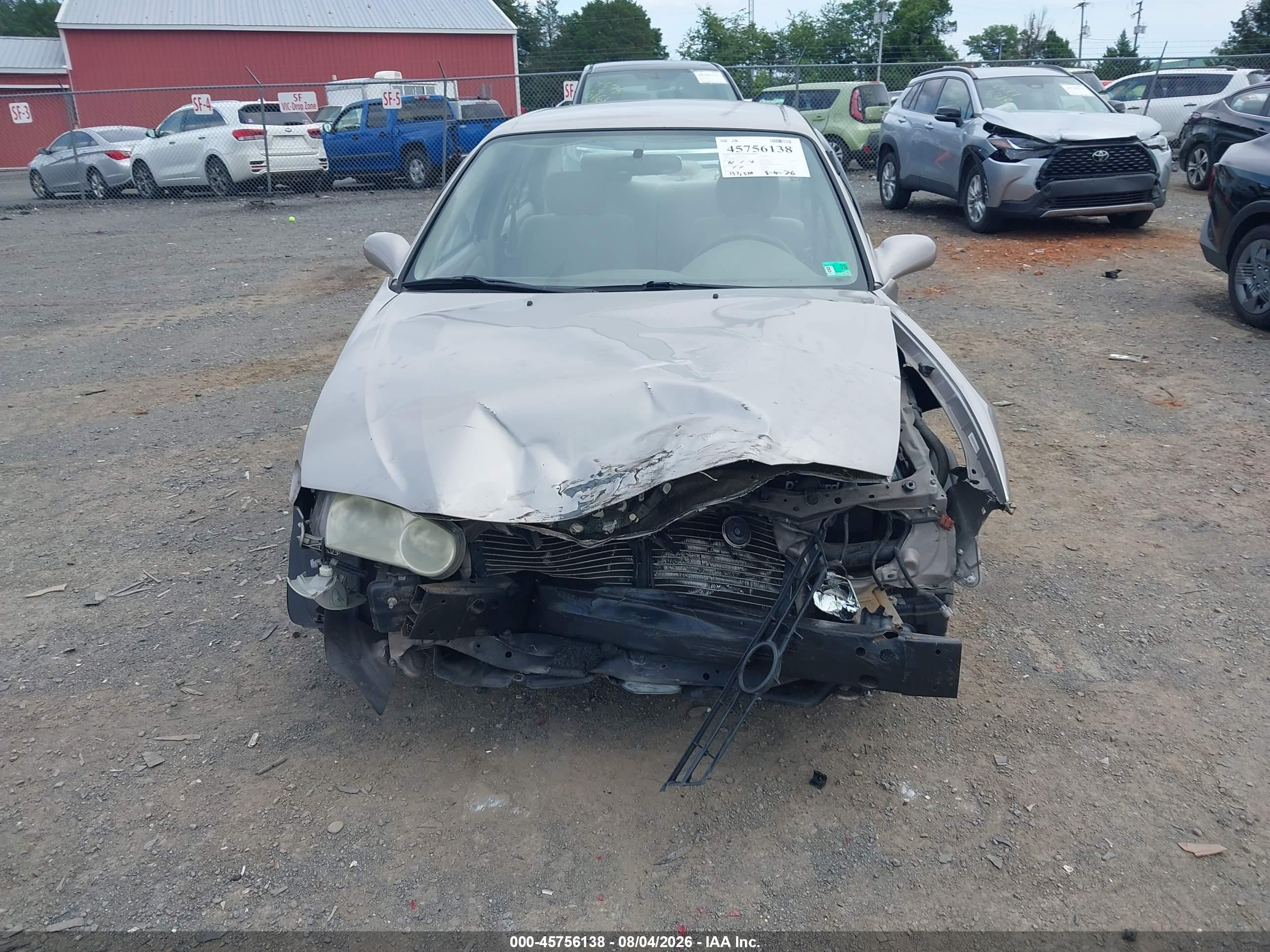 2002 Toyota Corolla Le Gray vin: 2T1BR12E32C577255