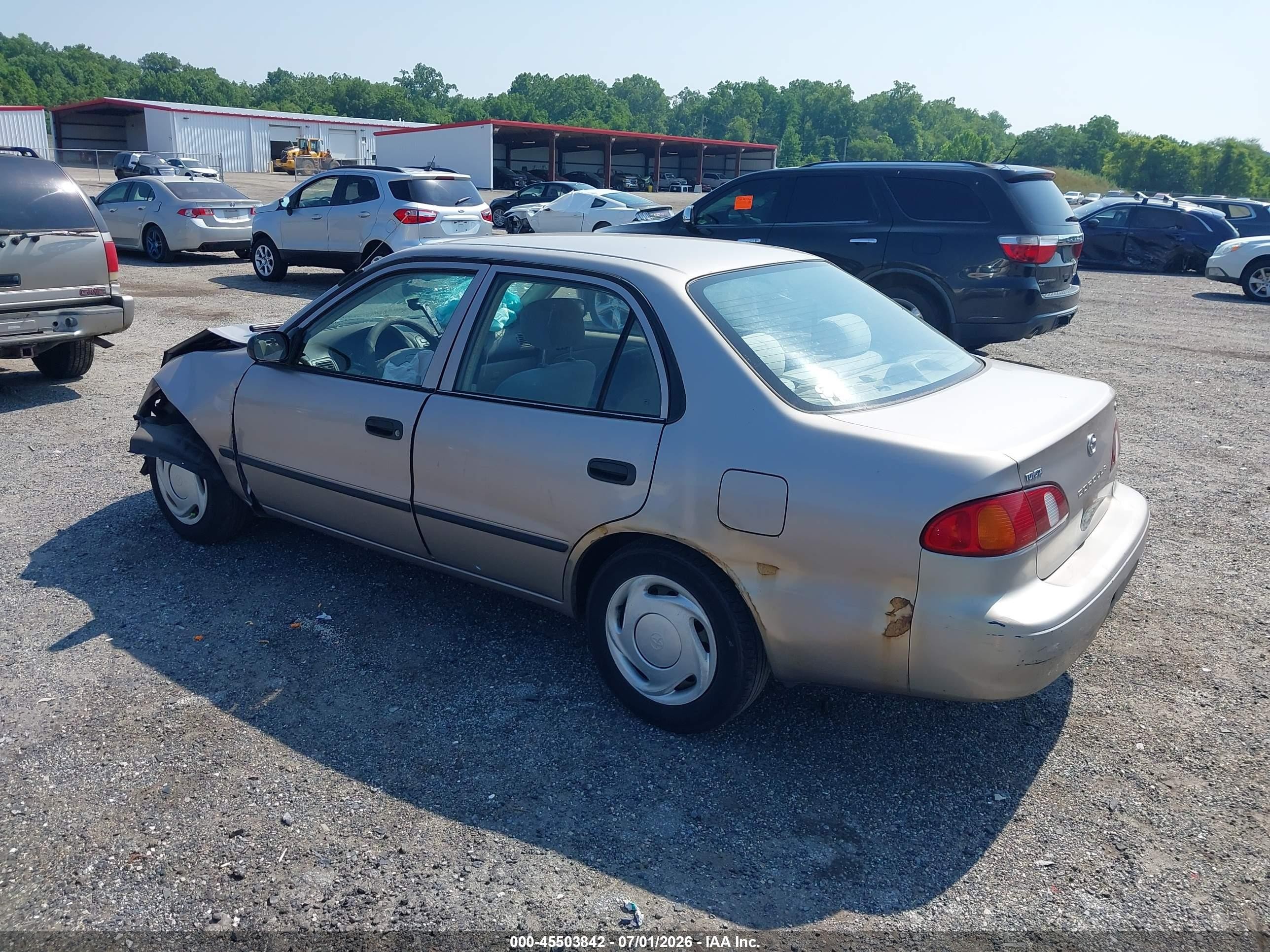 2000 Toyota Corolla Ce Silver vin: 2T1BR12E3YC274579
