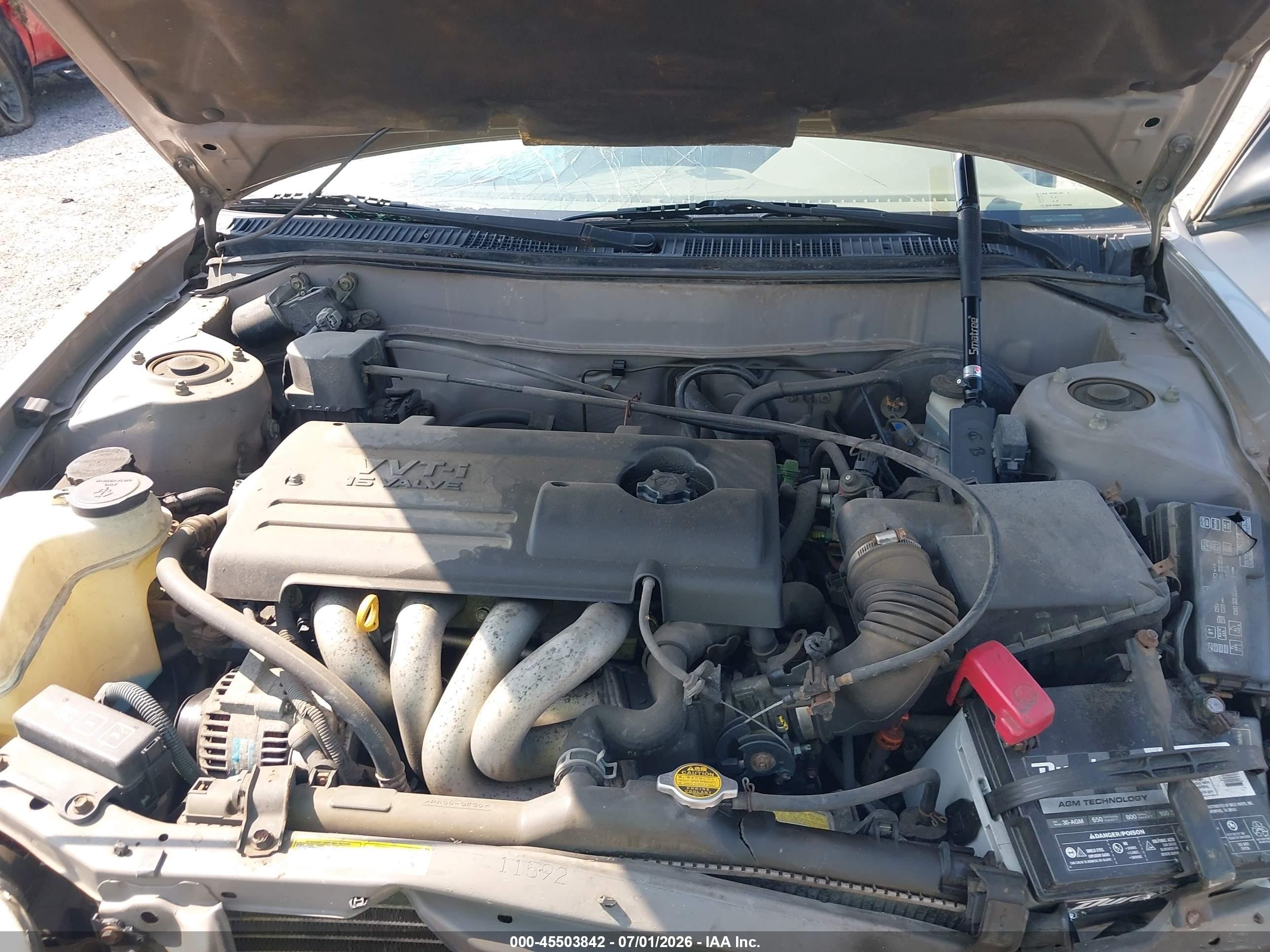2000 Toyota Corolla Ce Silver vin: 2T1BR12E3YC274579