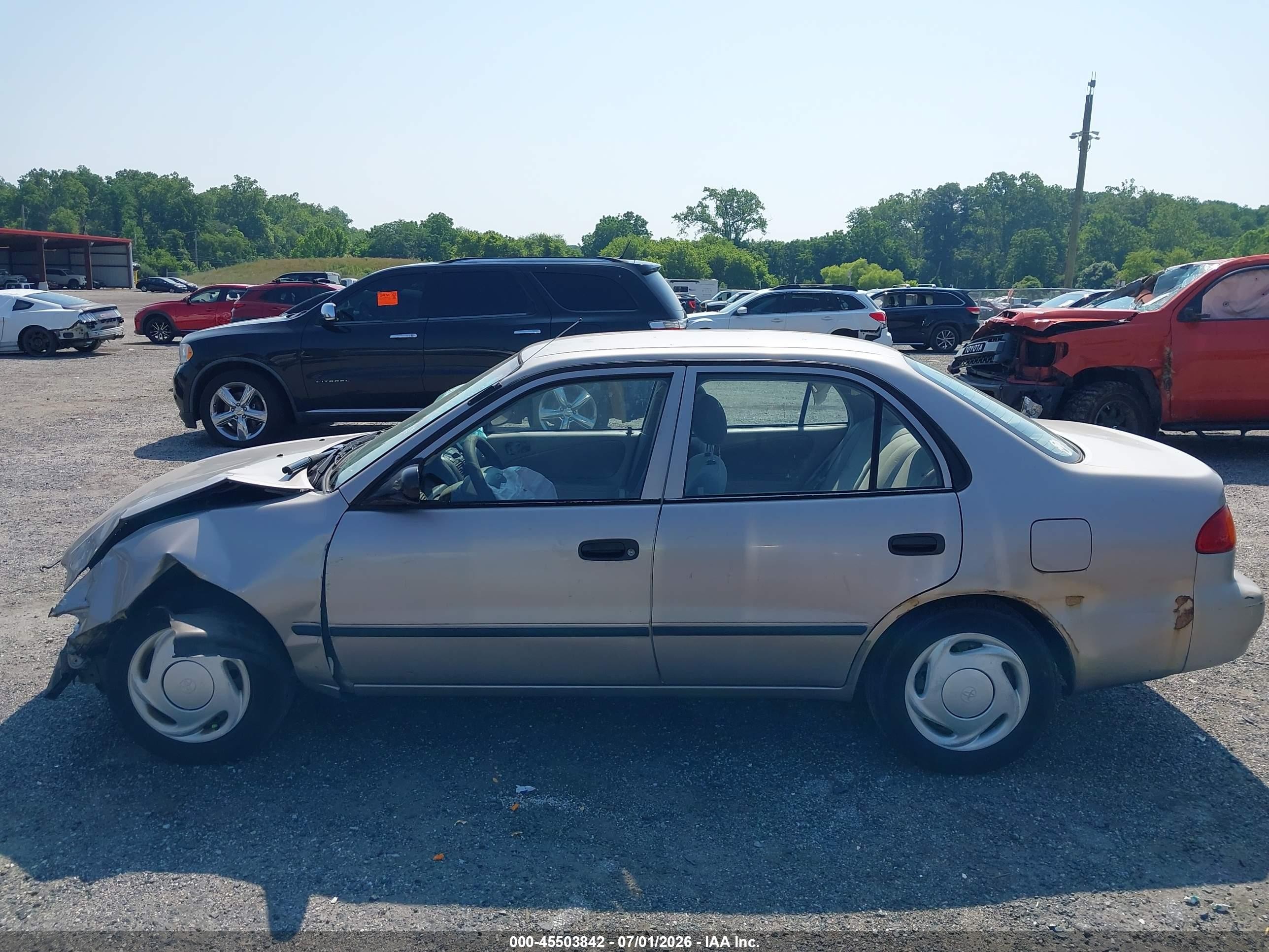 2000 Toyota Corolla Ce Silver vin: 2T1BR12E3YC274579