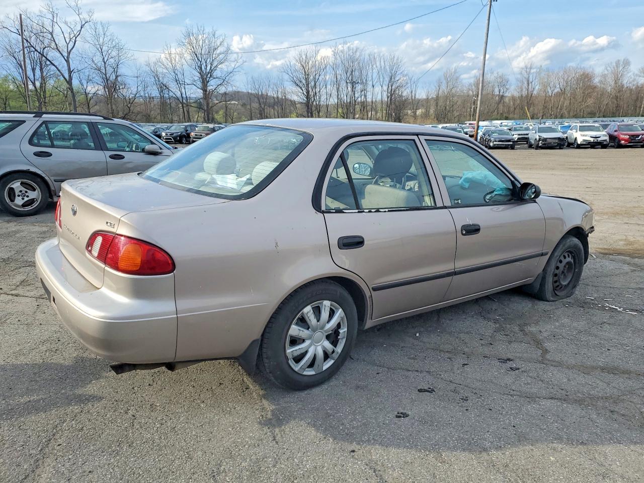 2000 Toyota Corolla Ve Silver vin: 2T1BR12E3YC322744