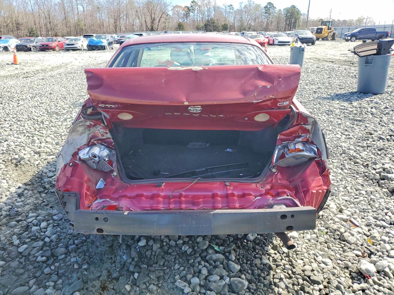2001 Toyota Corolla Ce Red vin: 2T1BR12E41C456216