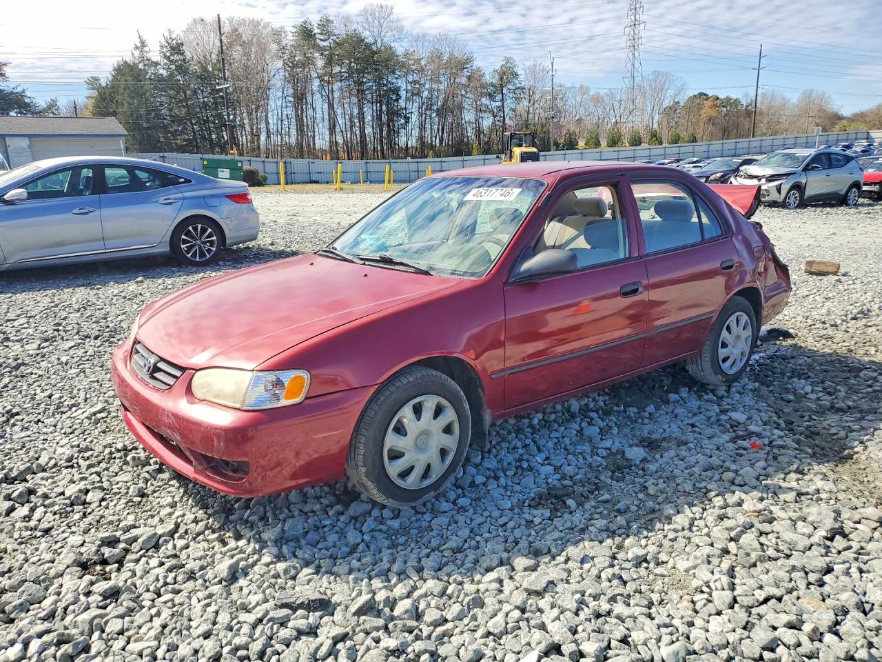 2001 Toyota Corolla Ce Red vin: 2T1BR12E41C456216