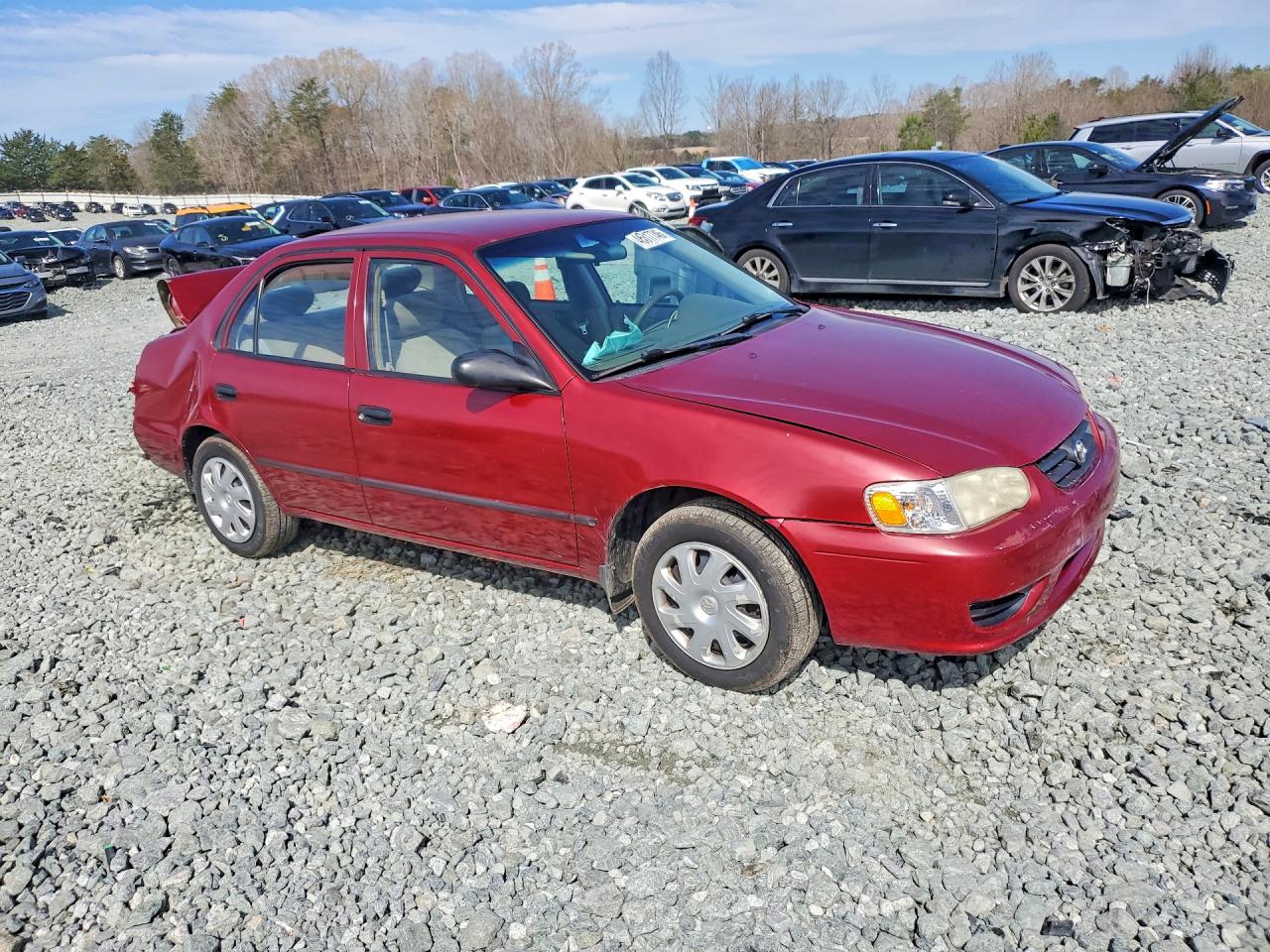 2001 Toyota Corolla Ce Red vin: 2T1BR12E41C456216