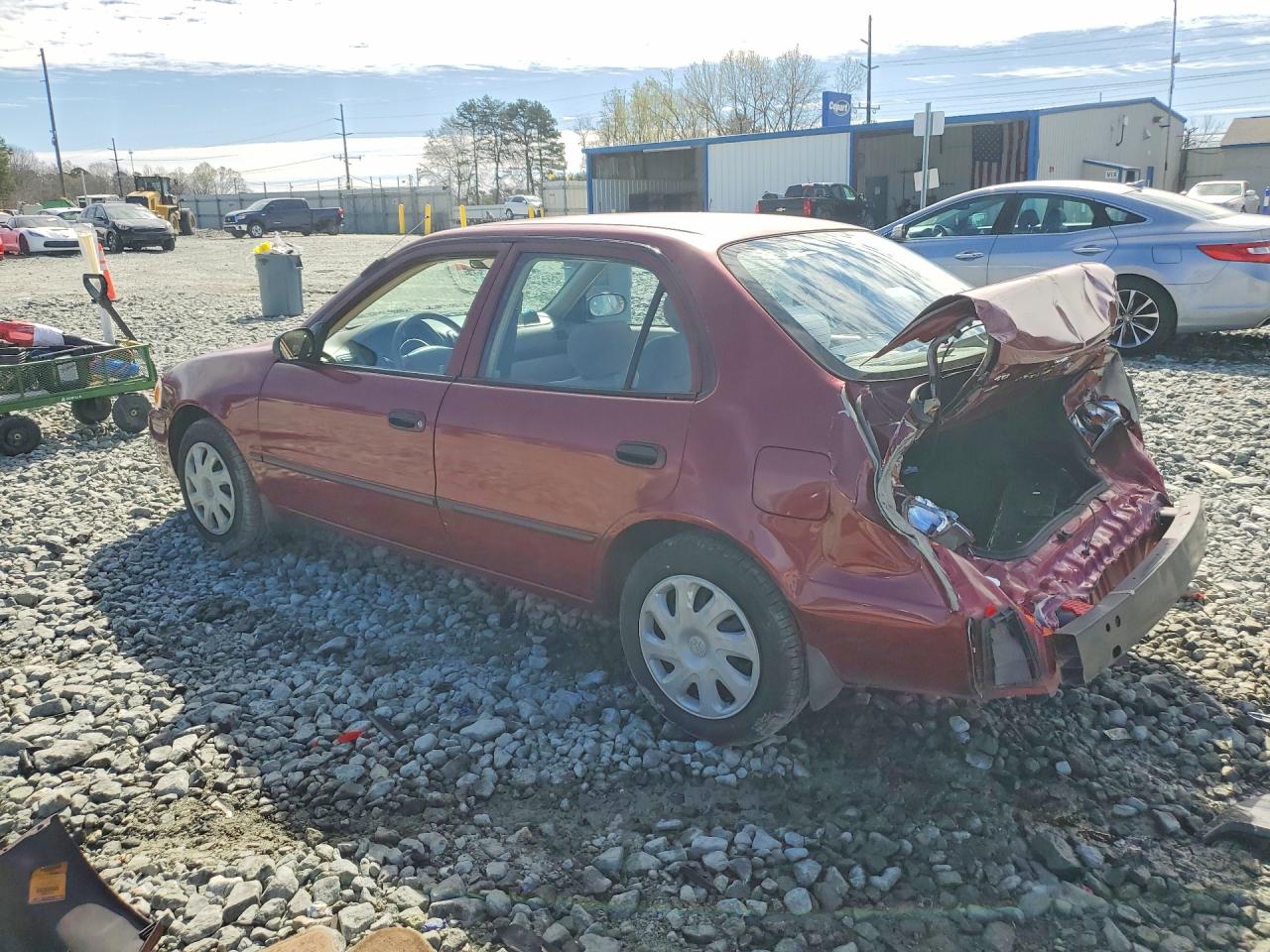 2001 Toyota Corolla Ce Red vin: 2T1BR12E41C456216