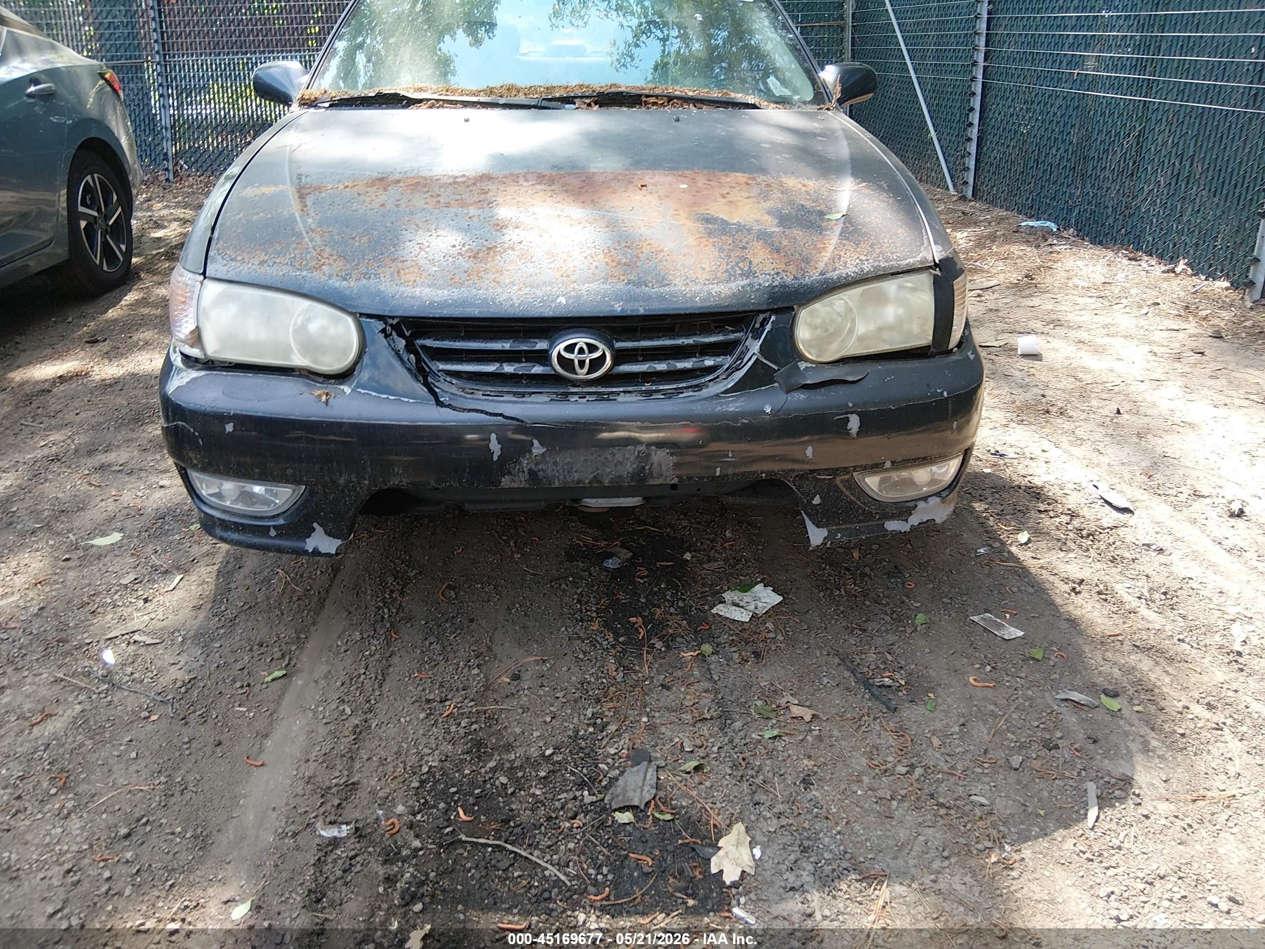 2001 Toyota Corolla S Black vin: 2T1BR12E41C460721